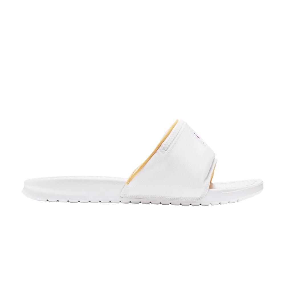 Nike Benassi Jdi Fanny Pack Slides 'white Topaz Gold' for Men | Lyst