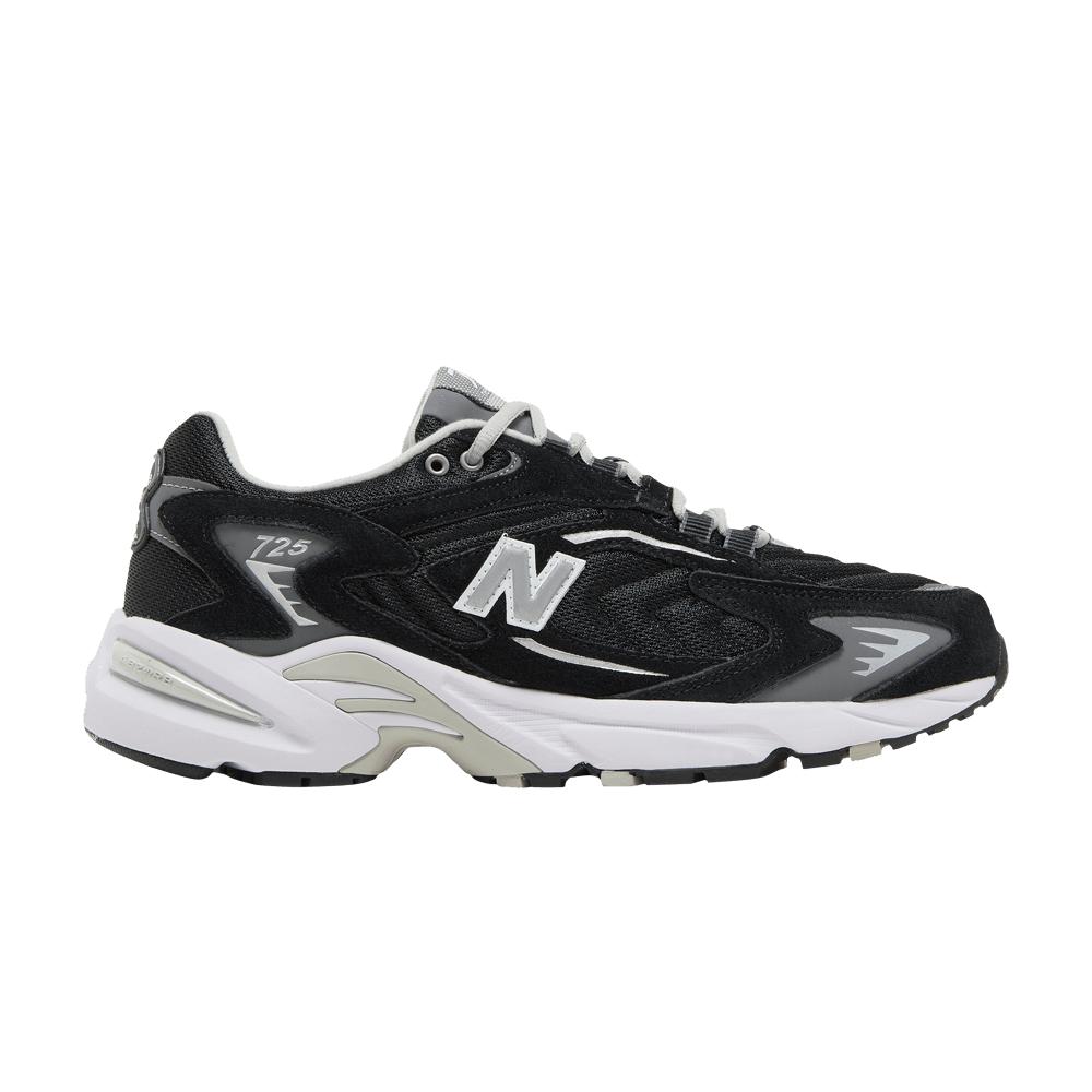 new balance 725 black white silver
