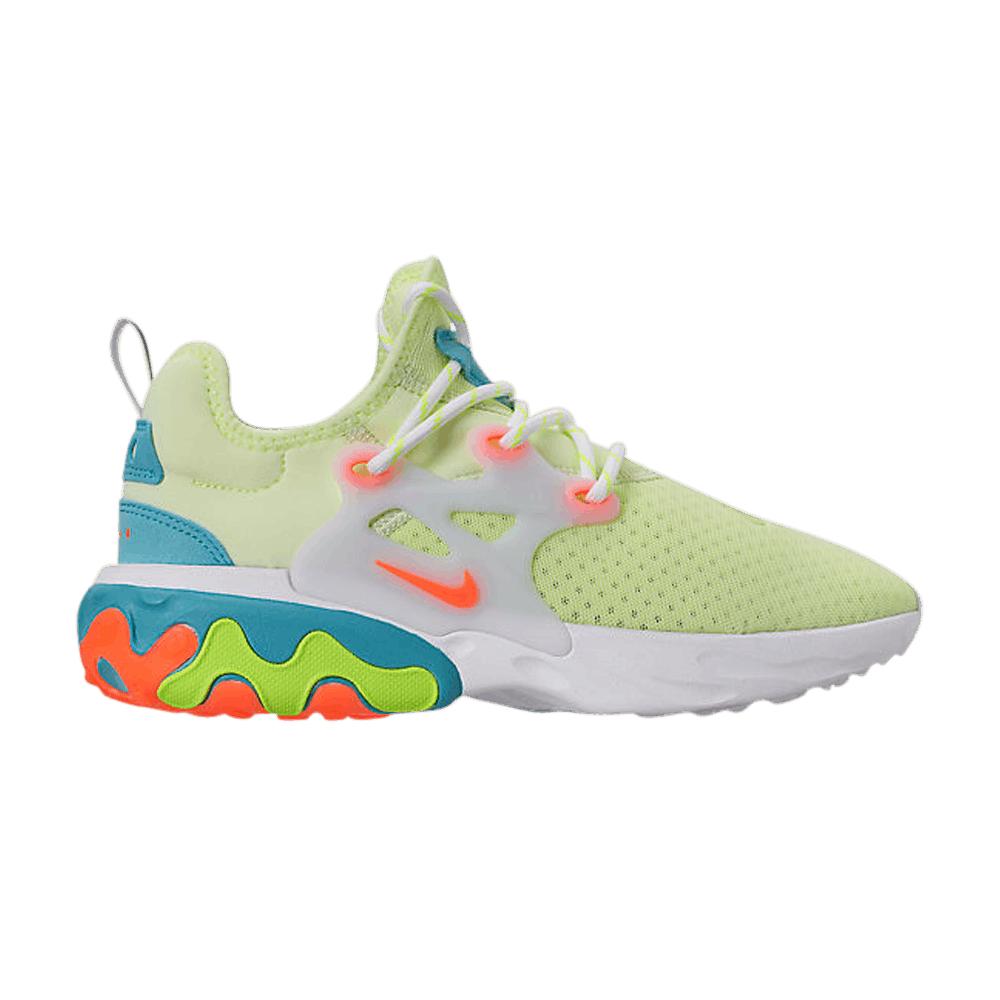 nike presto react yellow green