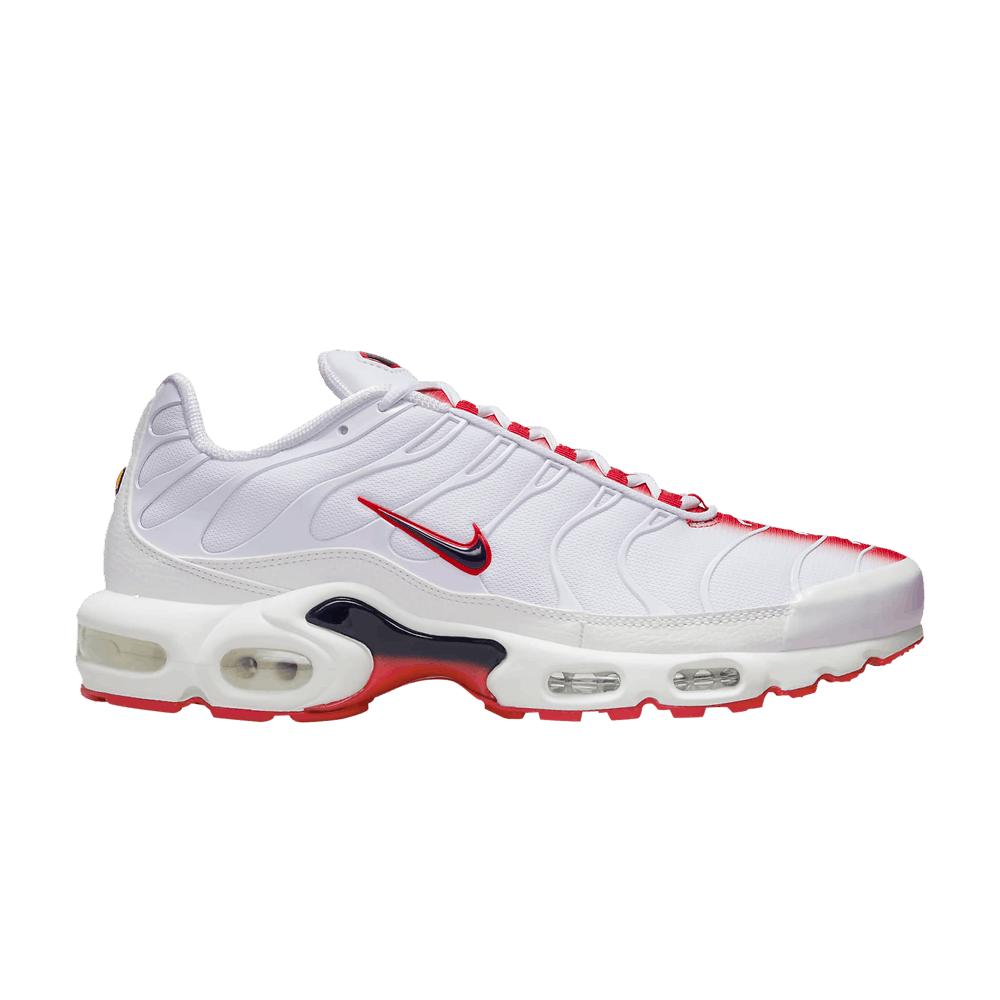 Nike Air Max Plus 'white University Red' in Gray for Men | Lyst