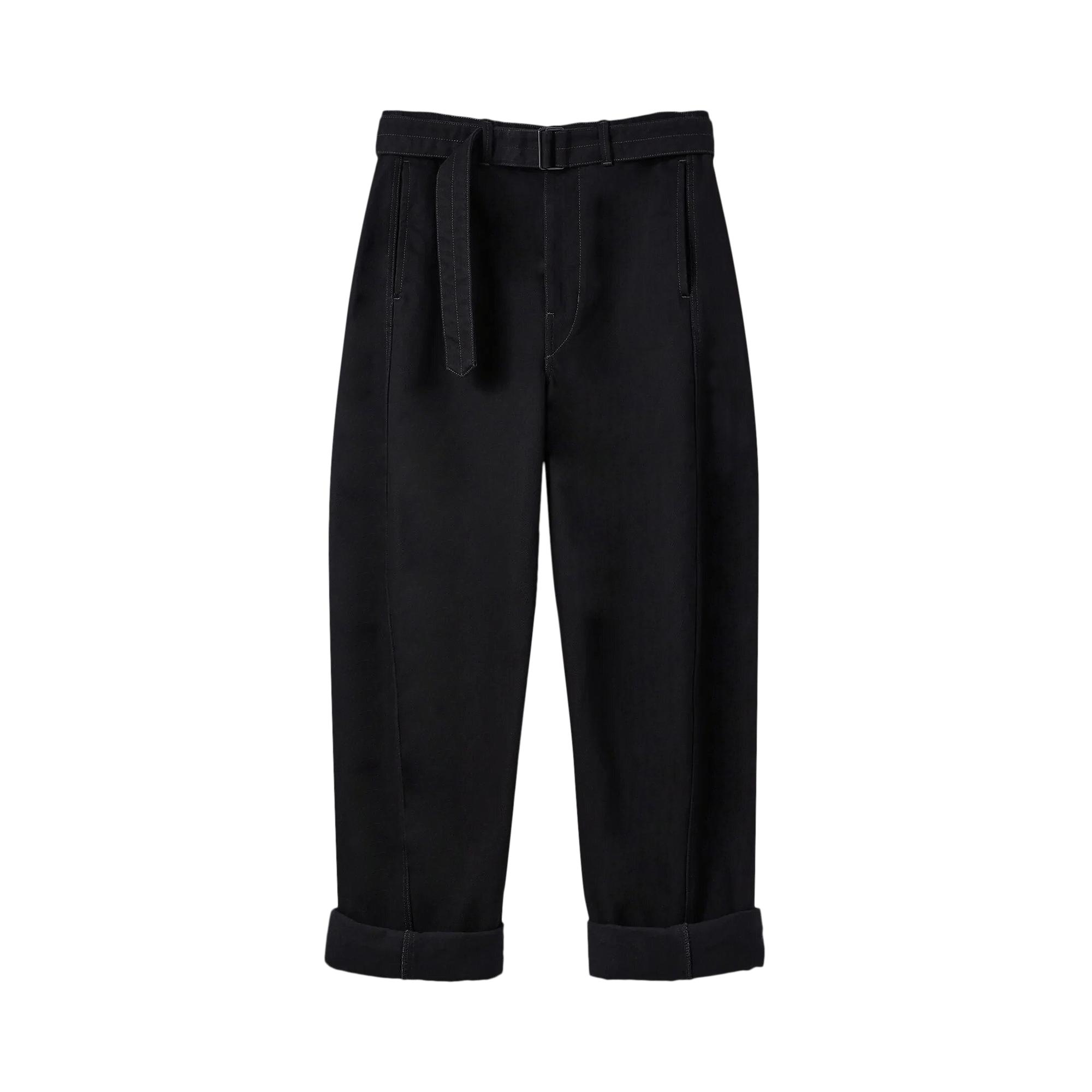 Lemaire Twisted Belted Pants 'black' Lyst