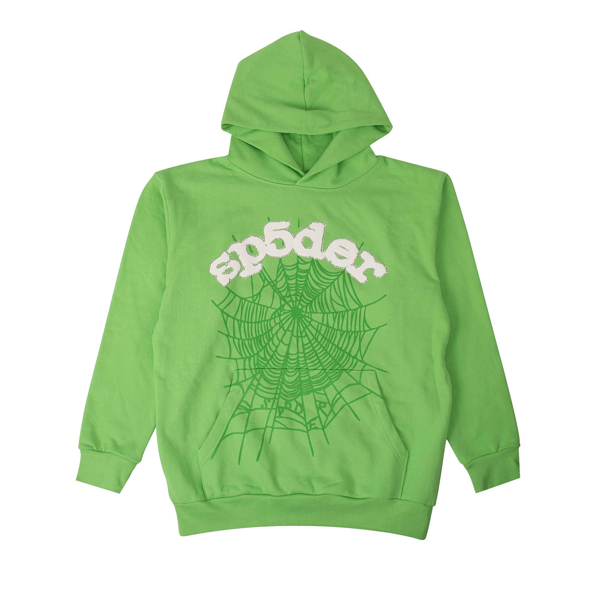 Sp5der Logo Hoodie Sweatshirt 'green' for Men | Lyst