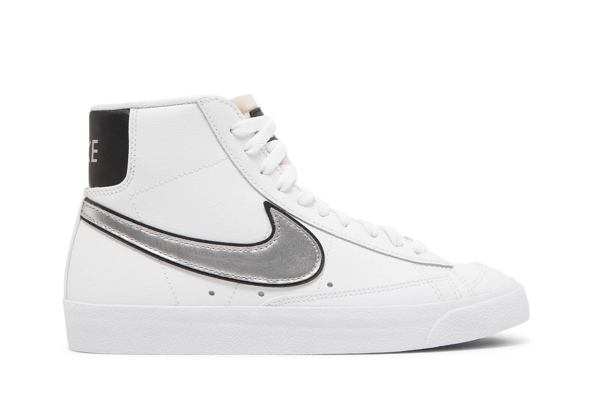 Nike Blazer Mid '77 Essential 'white Metallic Silver' | Lyst