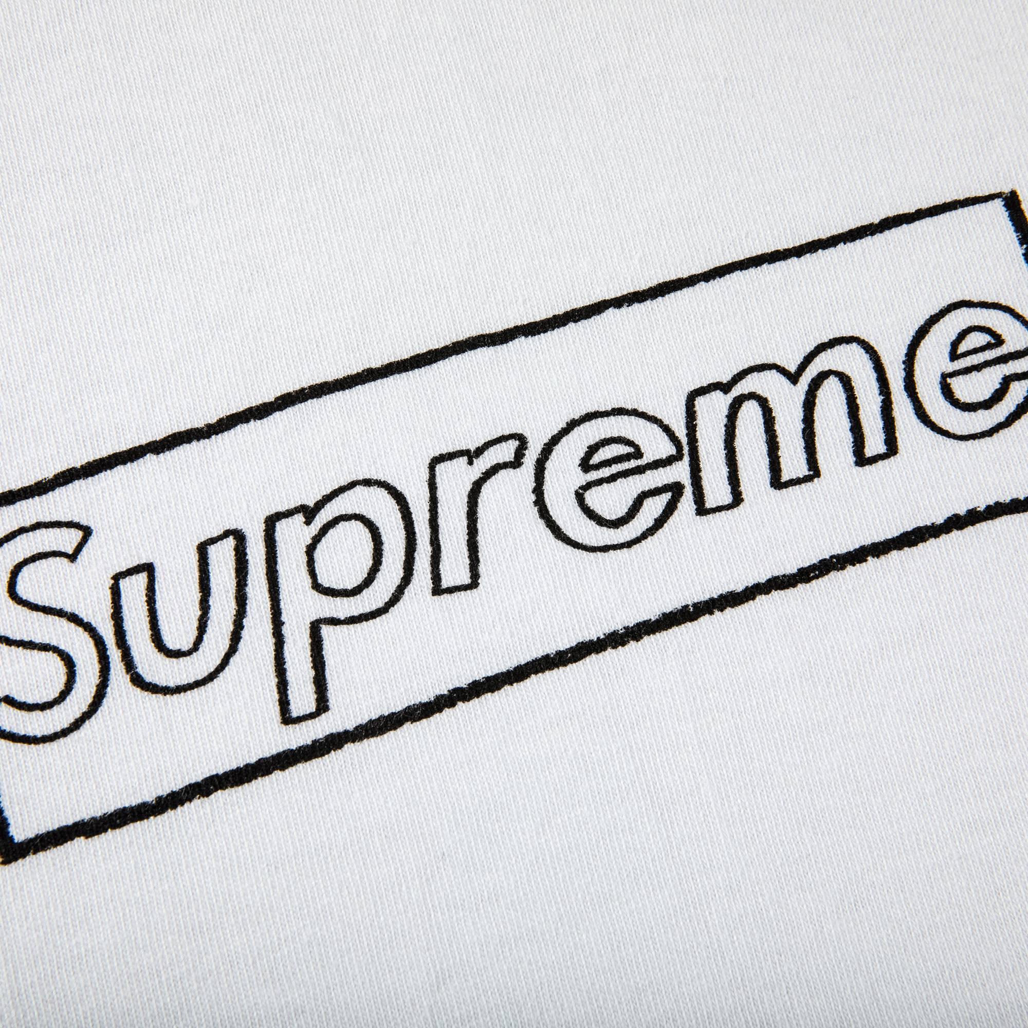 Supreme X Kaws Chalk Logo Tee 'white' for Men | Lyst