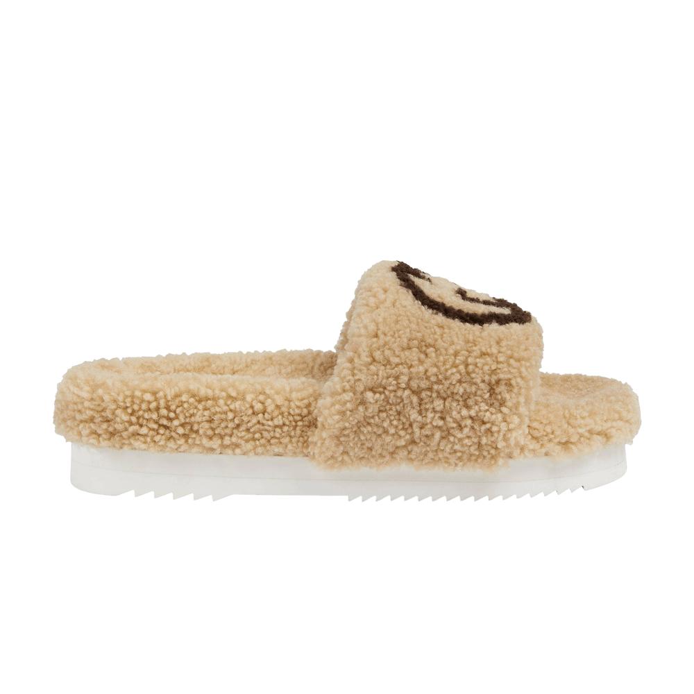 Gucci Slide 'interlocking G Merino Wool Light Brown' in Natural Lyst
