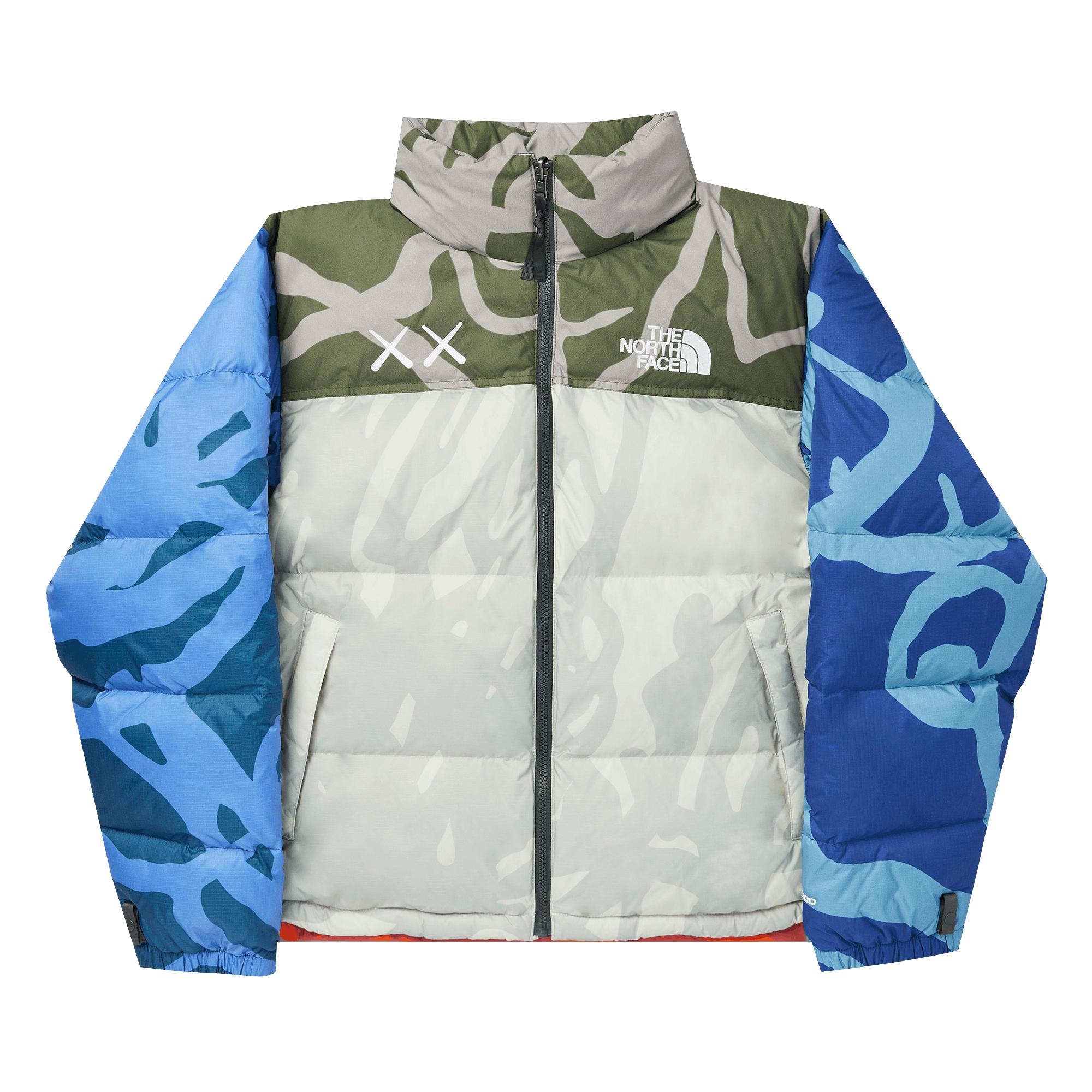 The North Face X Kaws Retro 1996 Nuptse Jacket 'moonlight Ivory' in