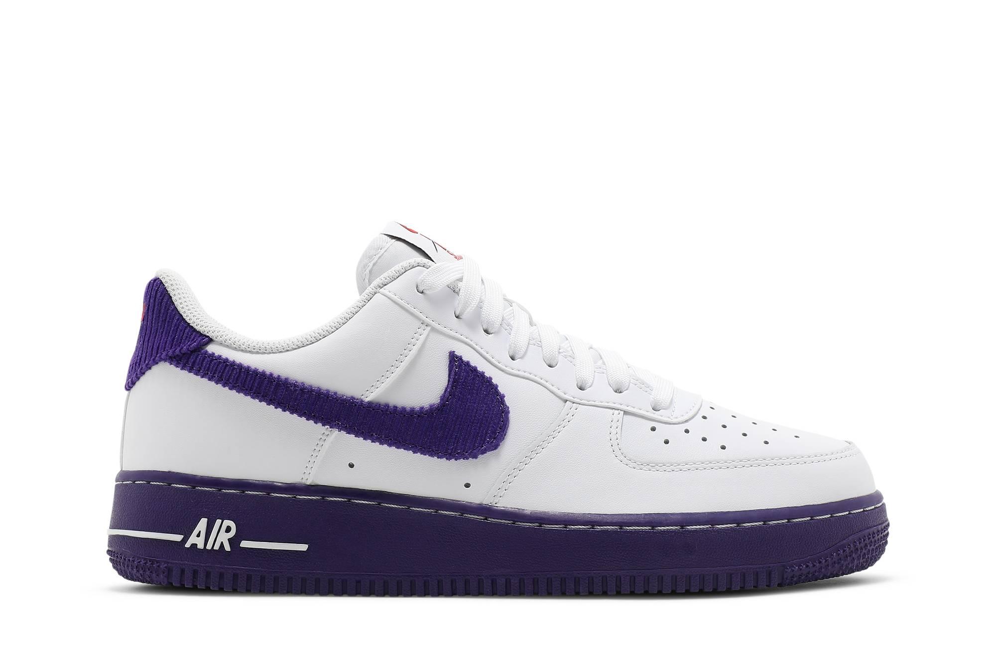 Nike Air Force 1 '07 Lv8 Emb 'white Court Purple' in Blue for Men | Lyst