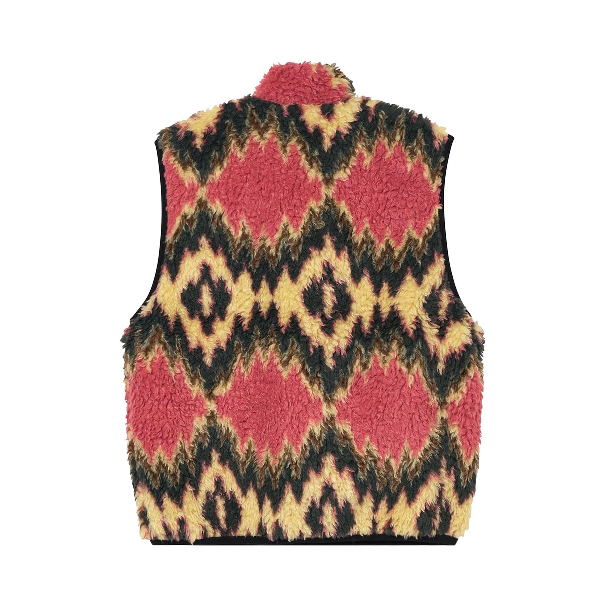 Stussy Fillmore Sherpa Vest 'mustard' in Red for Men | Lyst