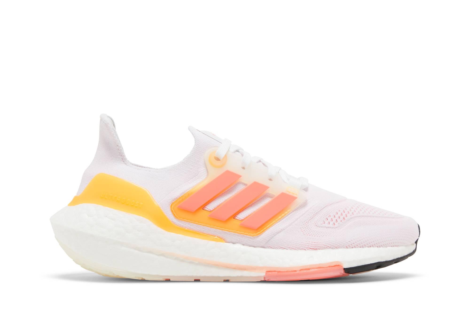 adidas Ultraboost 22 'white Flash Orange' in Pink | Lyst
