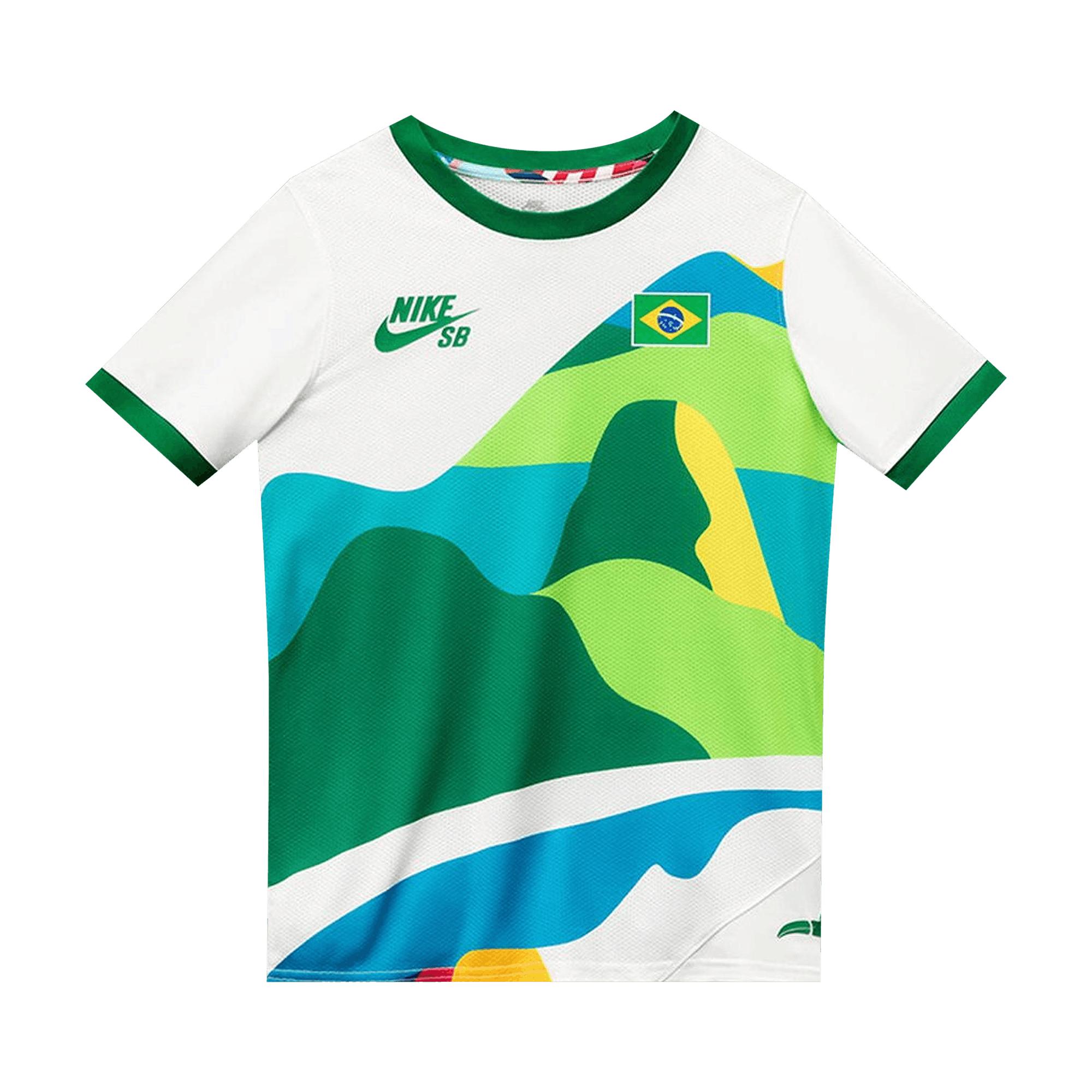Nike Sb X Parra Brazil Federation Kit Crew Jersey 'white/clover' in Blue  for Men | Lyst