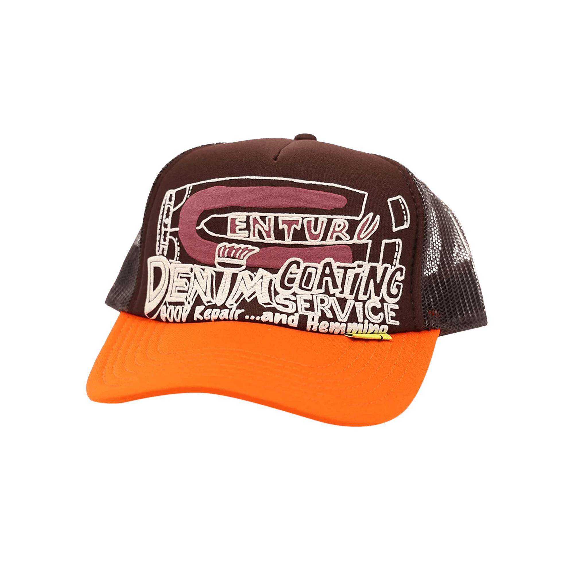 Kapital Century Denim Coating Service Truck Cap 'brown/orange' for Men Lyst