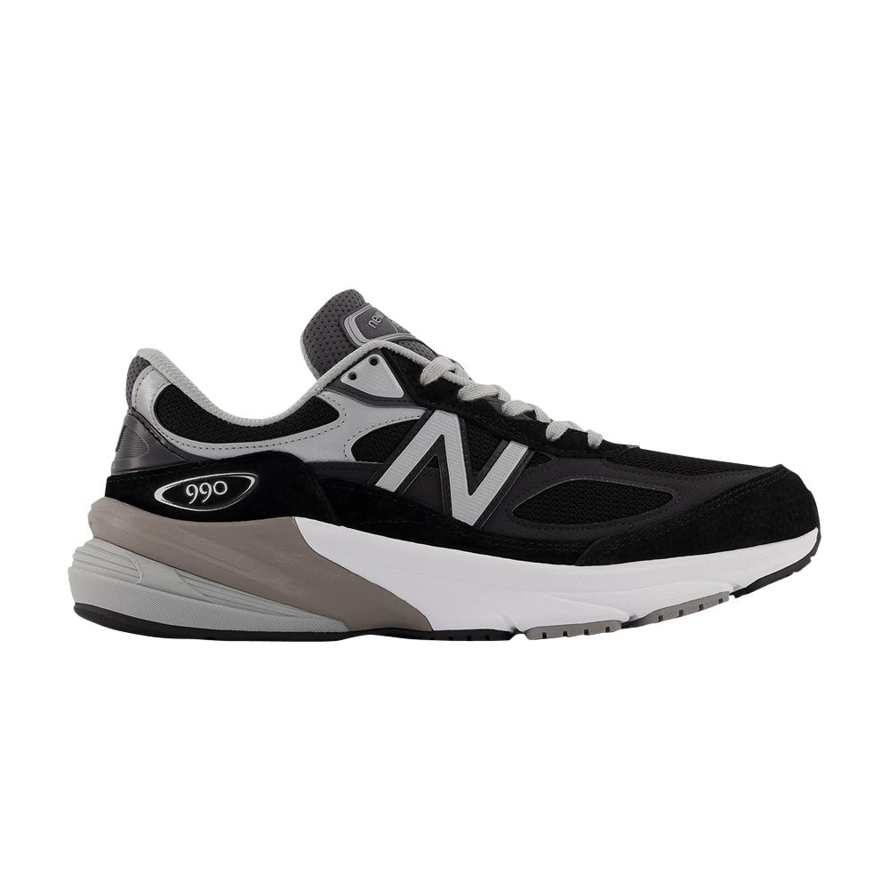 New Balance 990v6 Made In Usa 2e Wide 'black Silver' | Lyst