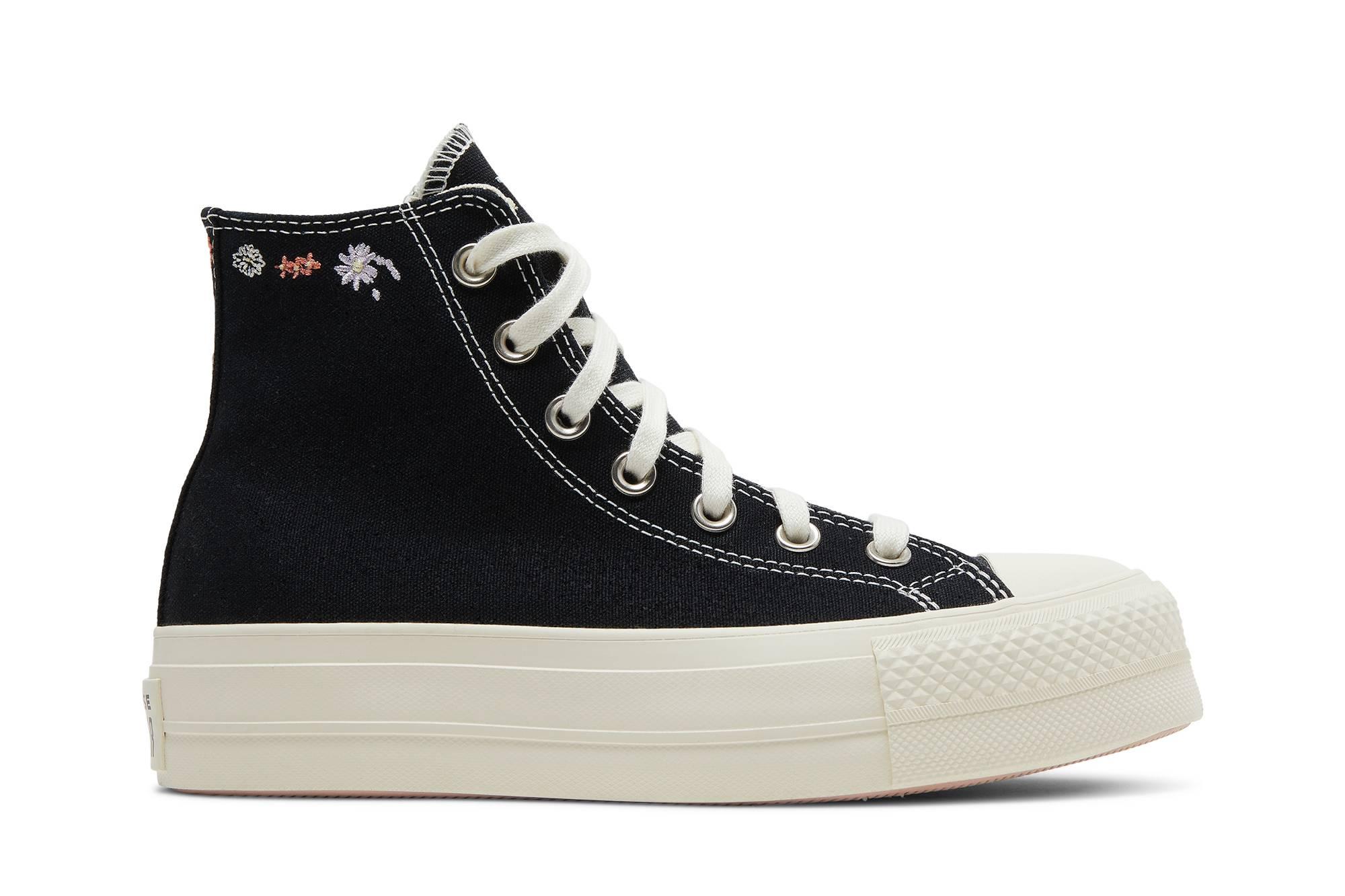 Converse Chuck Taylor All Star Lift Platform High 'embroidered Floral -  Black' | Lyst