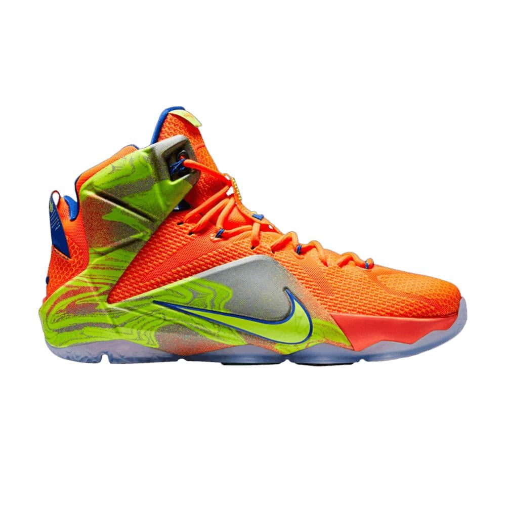 lebron 12 neon orange