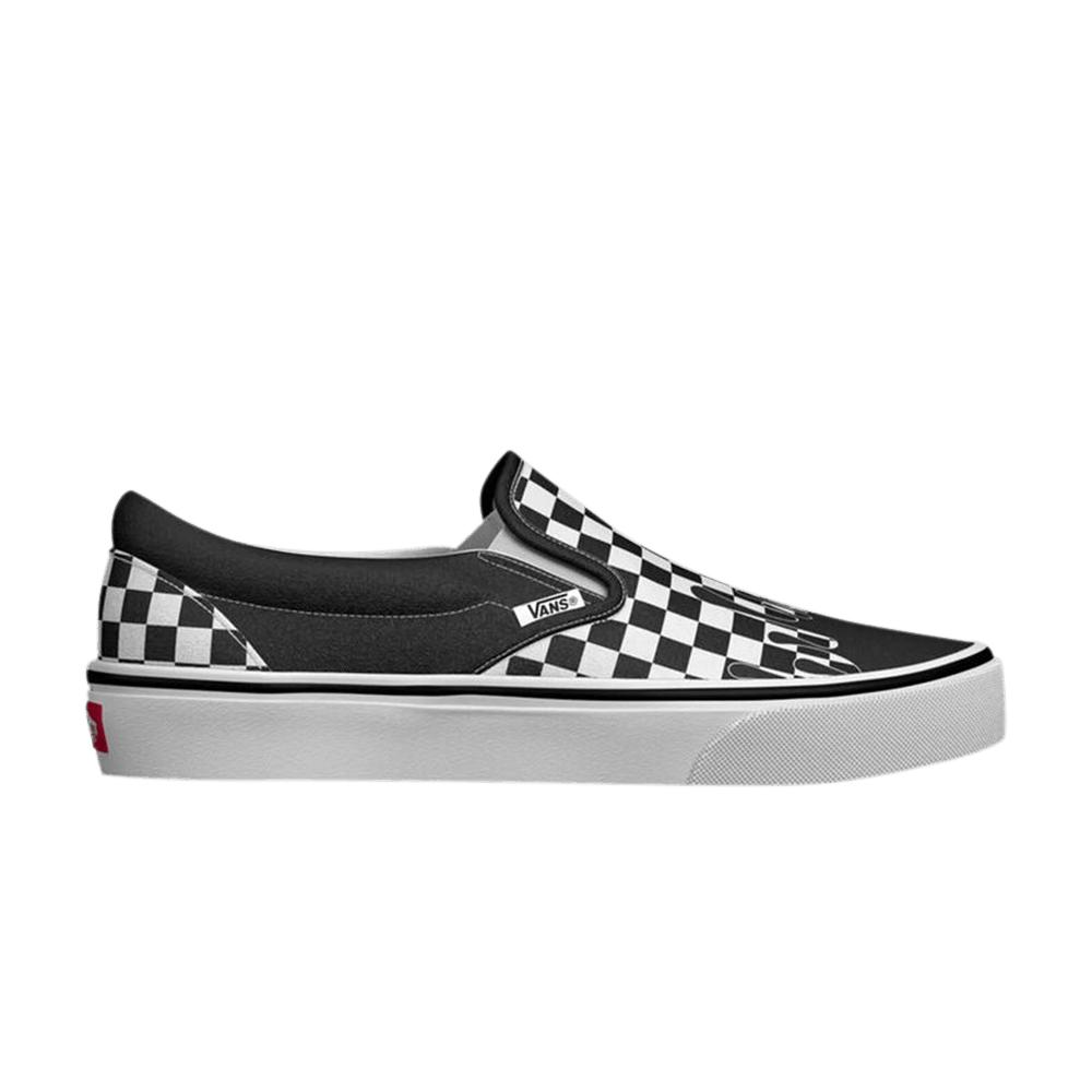 Vans Classic Slipon 'paint Drip Checkerboard' in Black for Men Lyst
