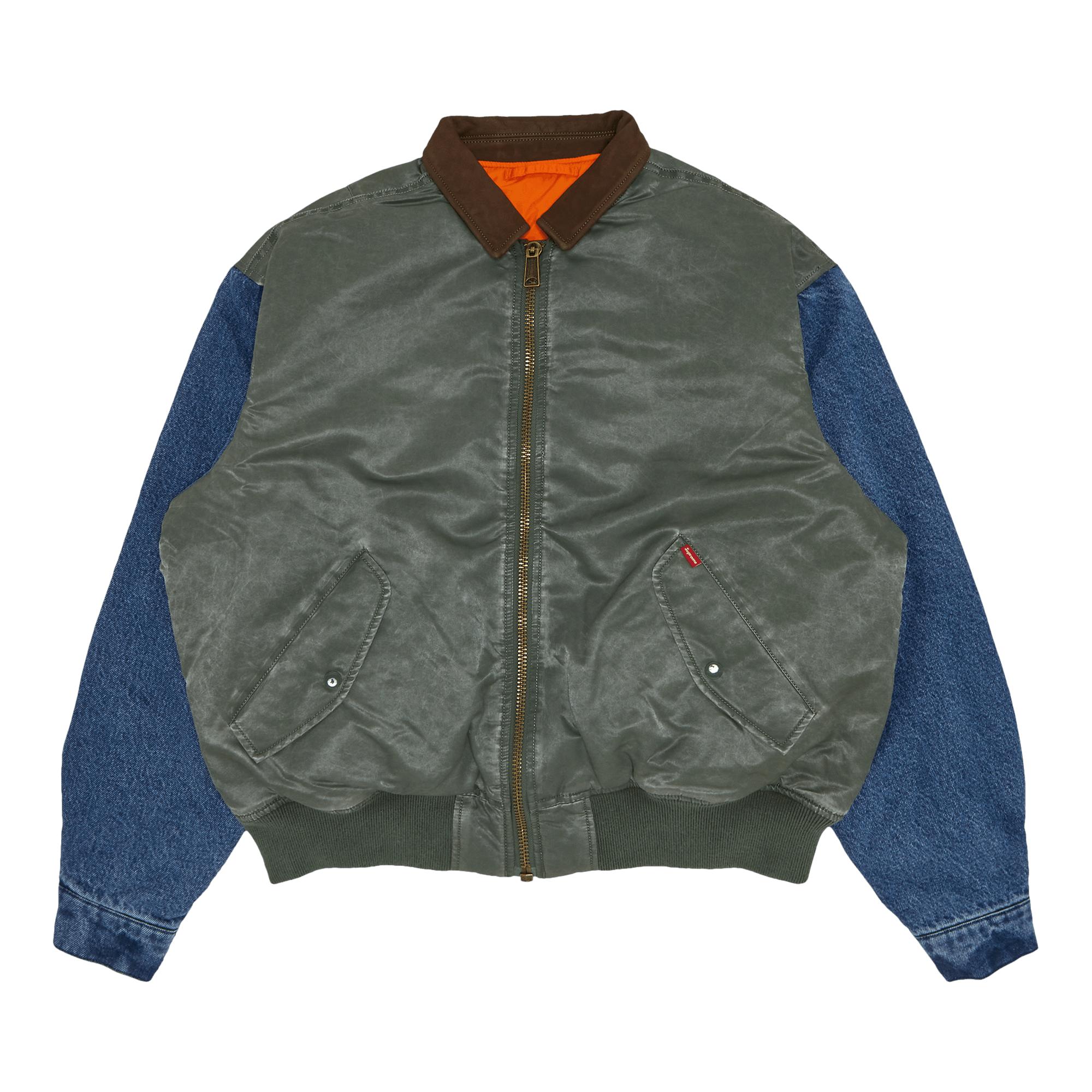 Supreme Denim Sleeve Ma-1 Olive Lサイズ | wise.edu.pk