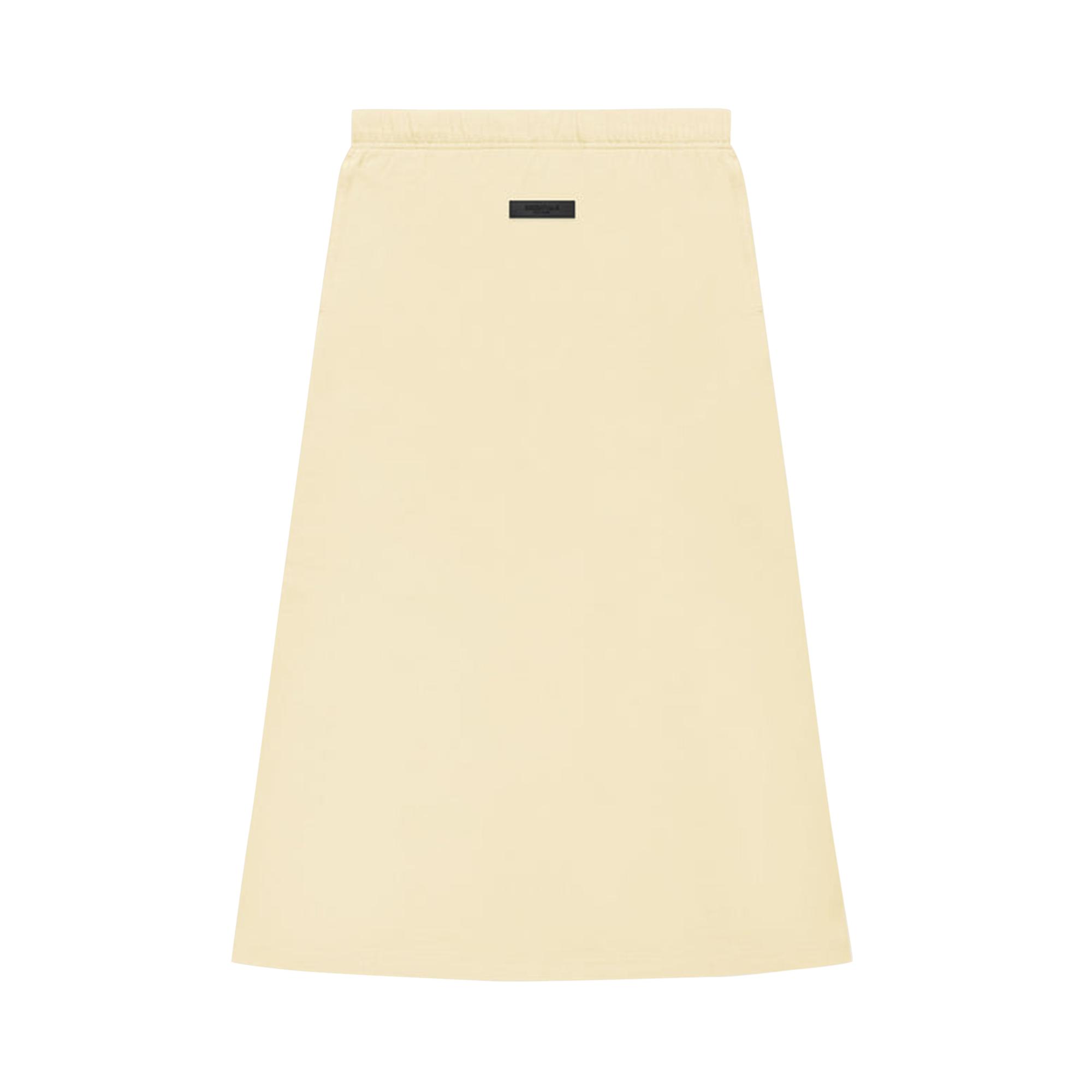 Fear of God ESSENTIALS Jersey Long Skirt 'Egg Shell' in Natural | Lyst