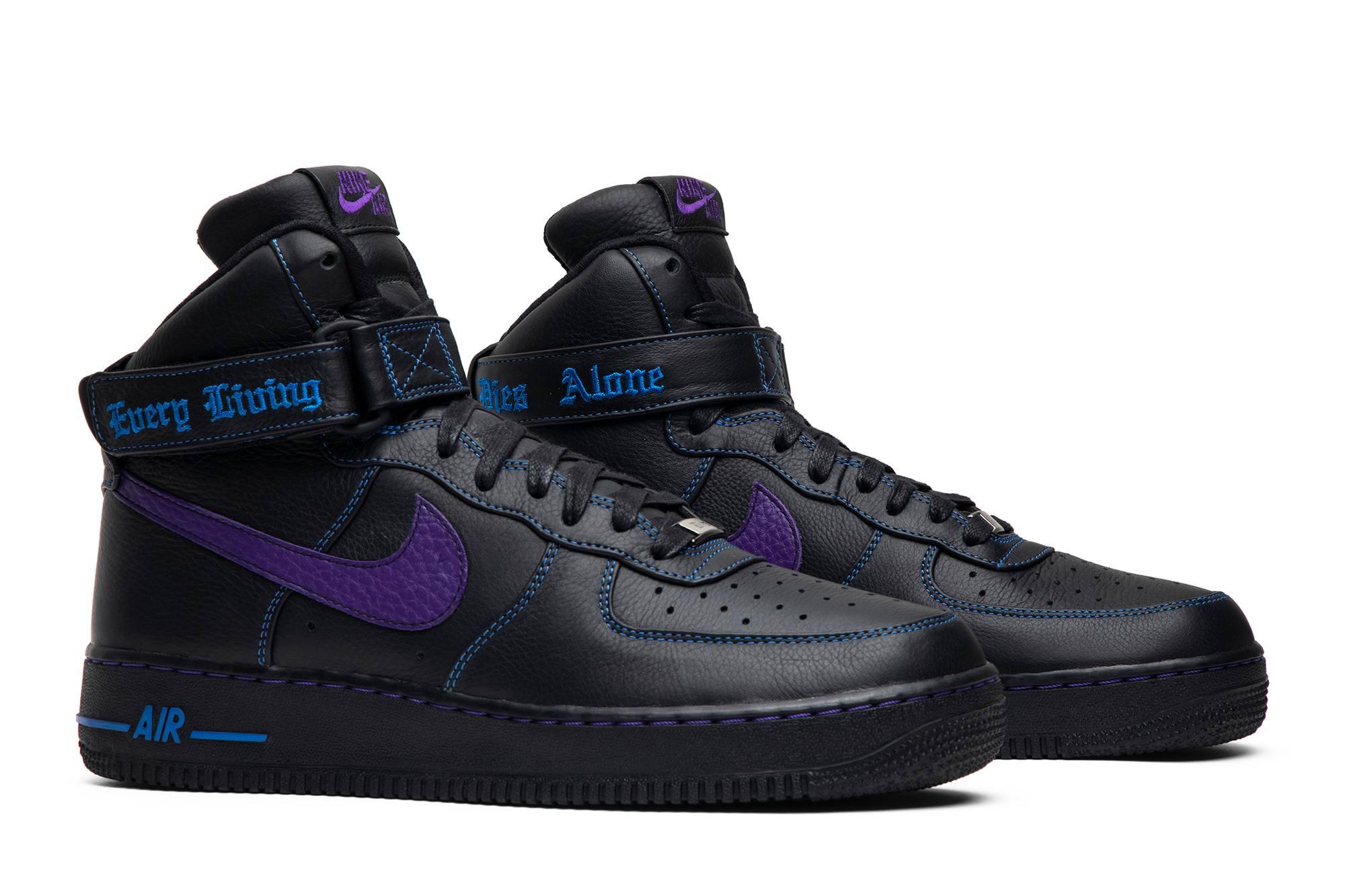 Nike Vlone X Air Force 1 High 'purple Swoosh' Sample in Blue for Men | Lyst
