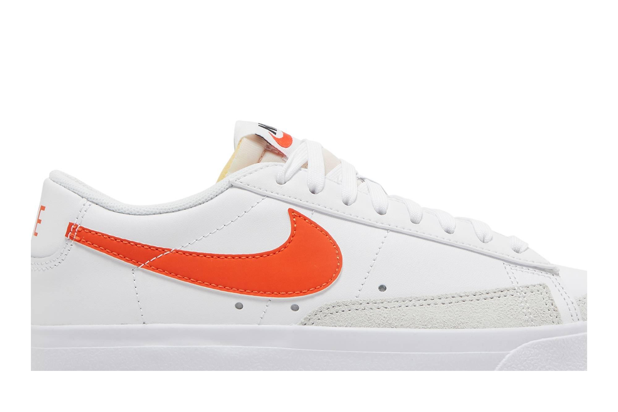 Nike Blazer Low Platform 'white Orange' | Lyst