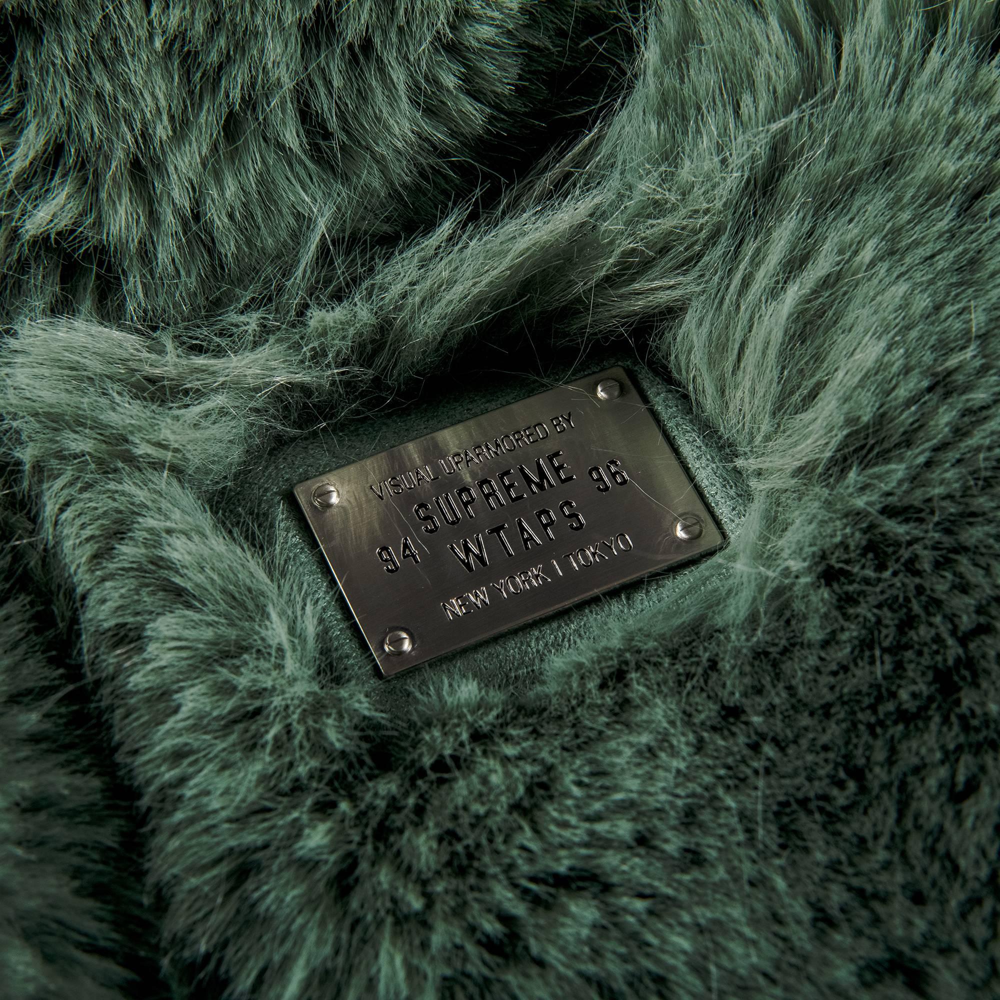 Supreme X Wtaps Faux Fur Hooded Jacket 'green' for Men | Lyst