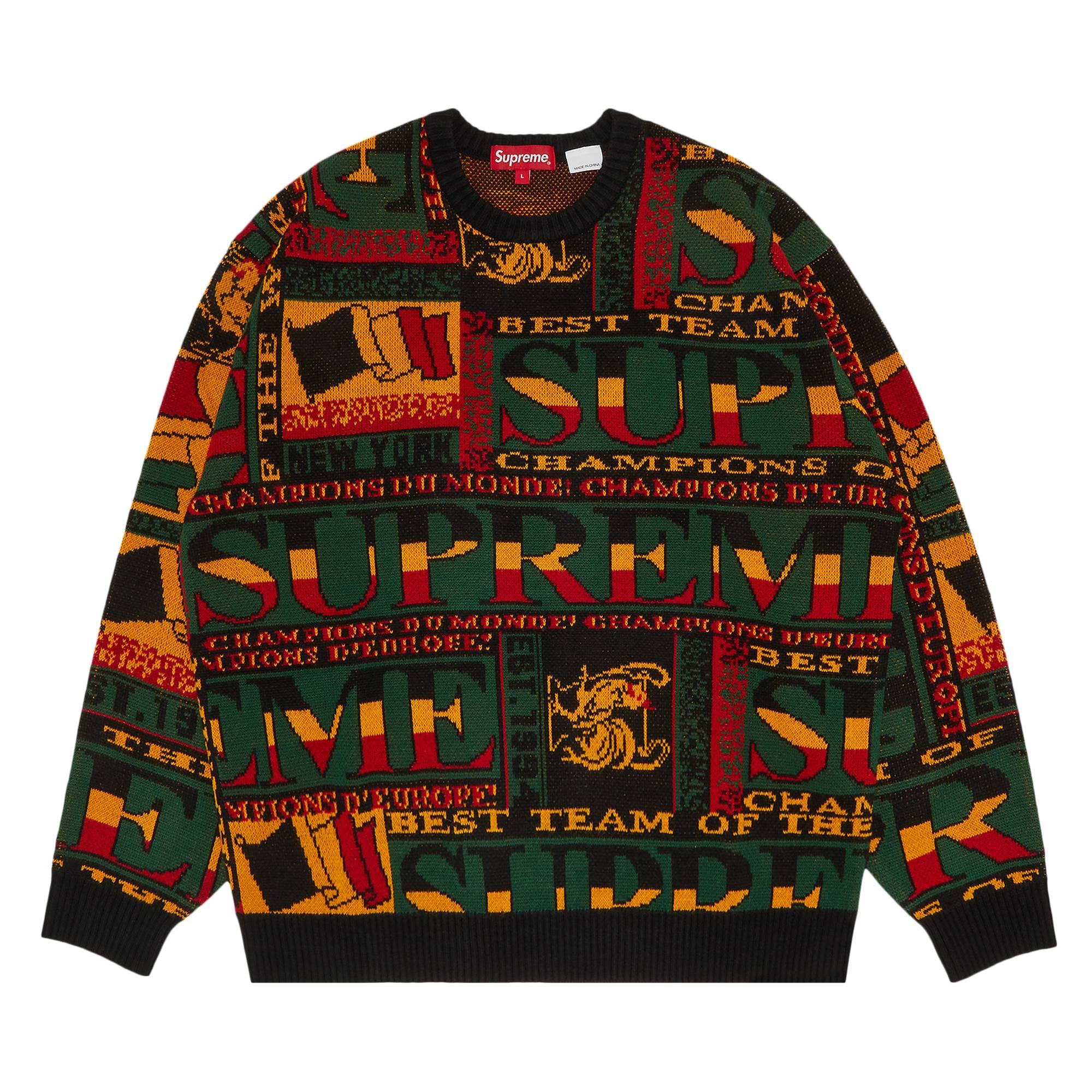 Supreme Scarf Sweater 'black' for Men | Lyst