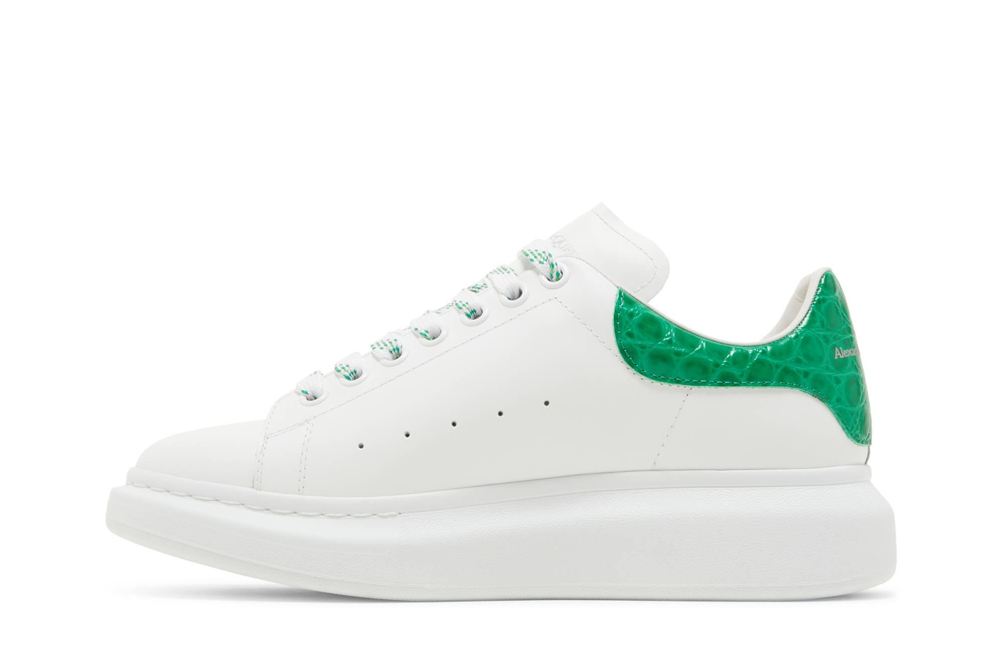 Alexander McQueen Oversized Sneaker 'chrome Green Crocodile' in White for  Men | Lyst