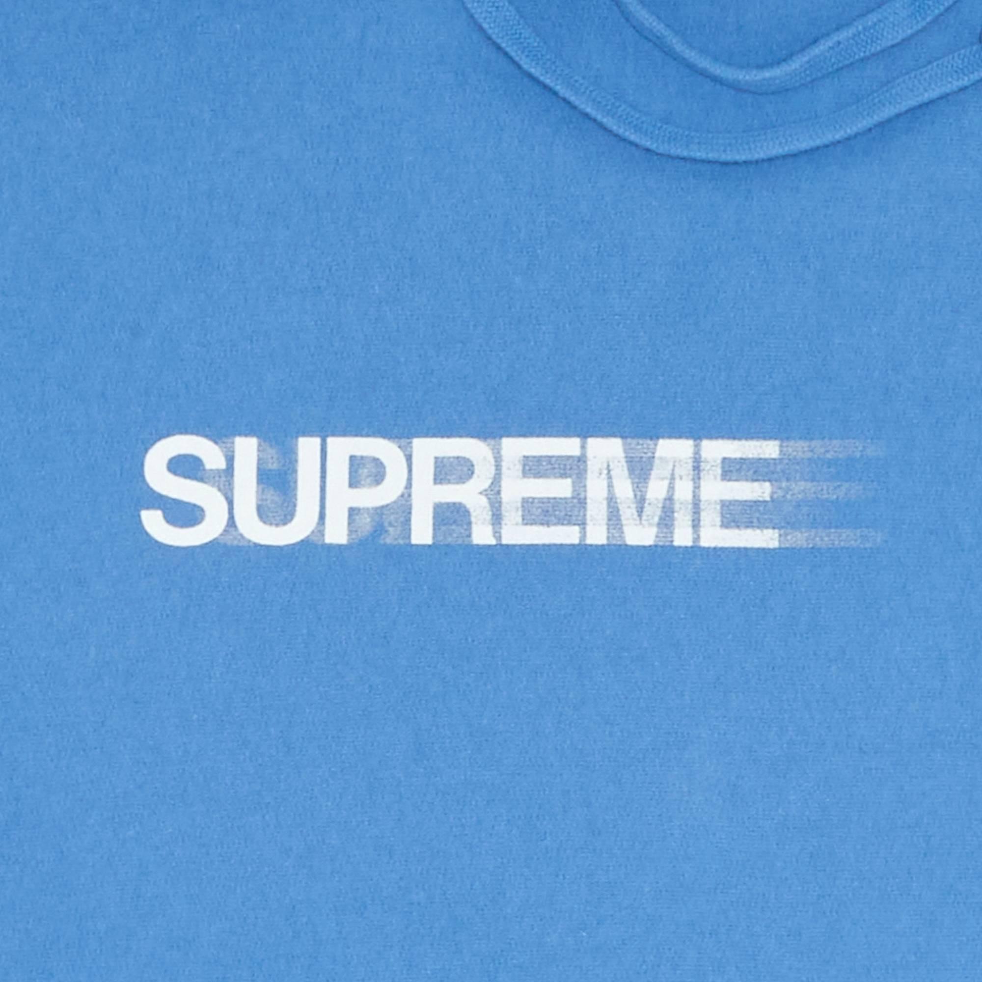 Supreme Motion Logo Hooded Sweatshirt 'light Blue' for Men | Lyst