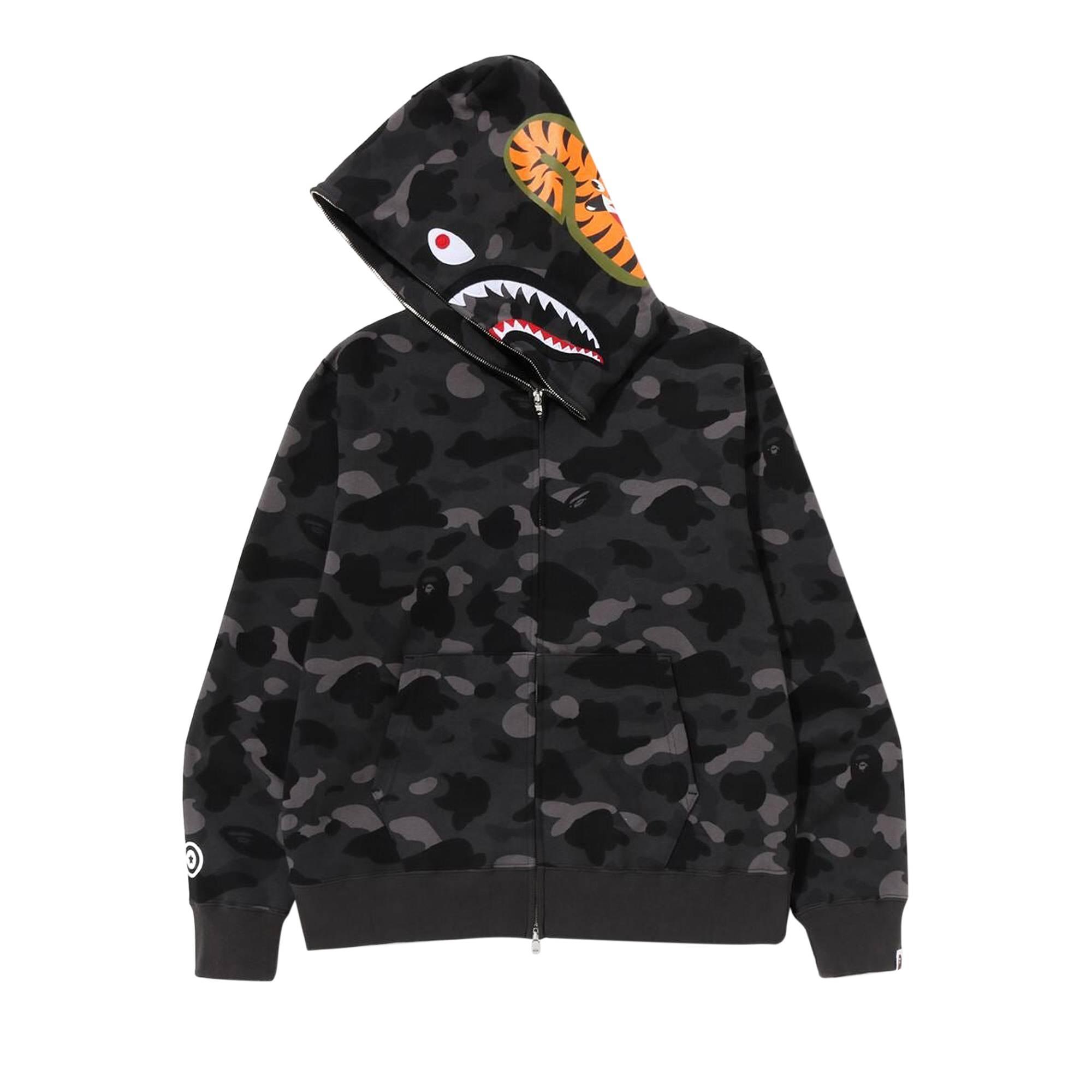 A Bathing Ape Color Camo Shark Full Zip Hoodie 'black' for Men | Lyst