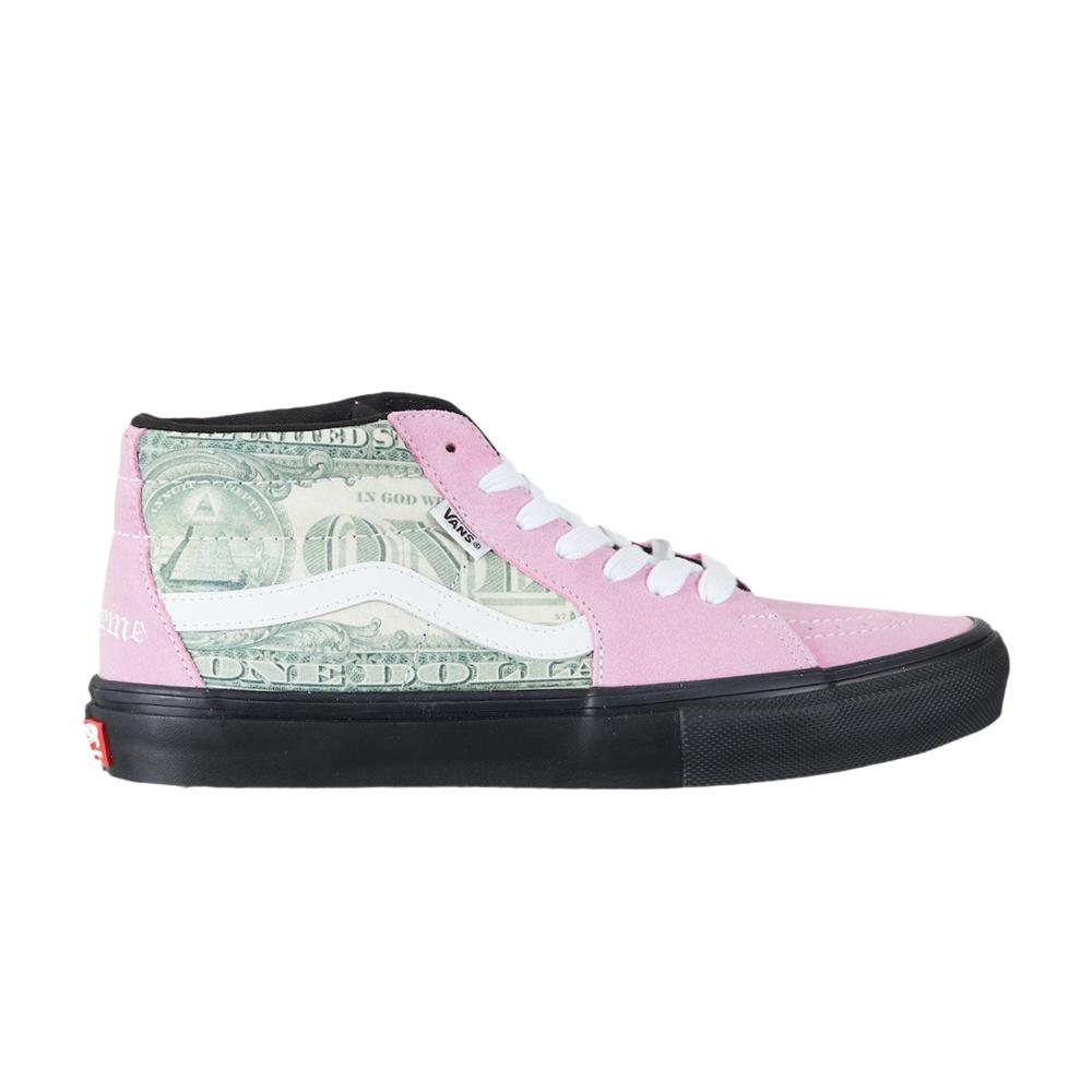Vans Supreme X Skate Grosso Mid 'dollar Bill - Pink' for Men | Lyst