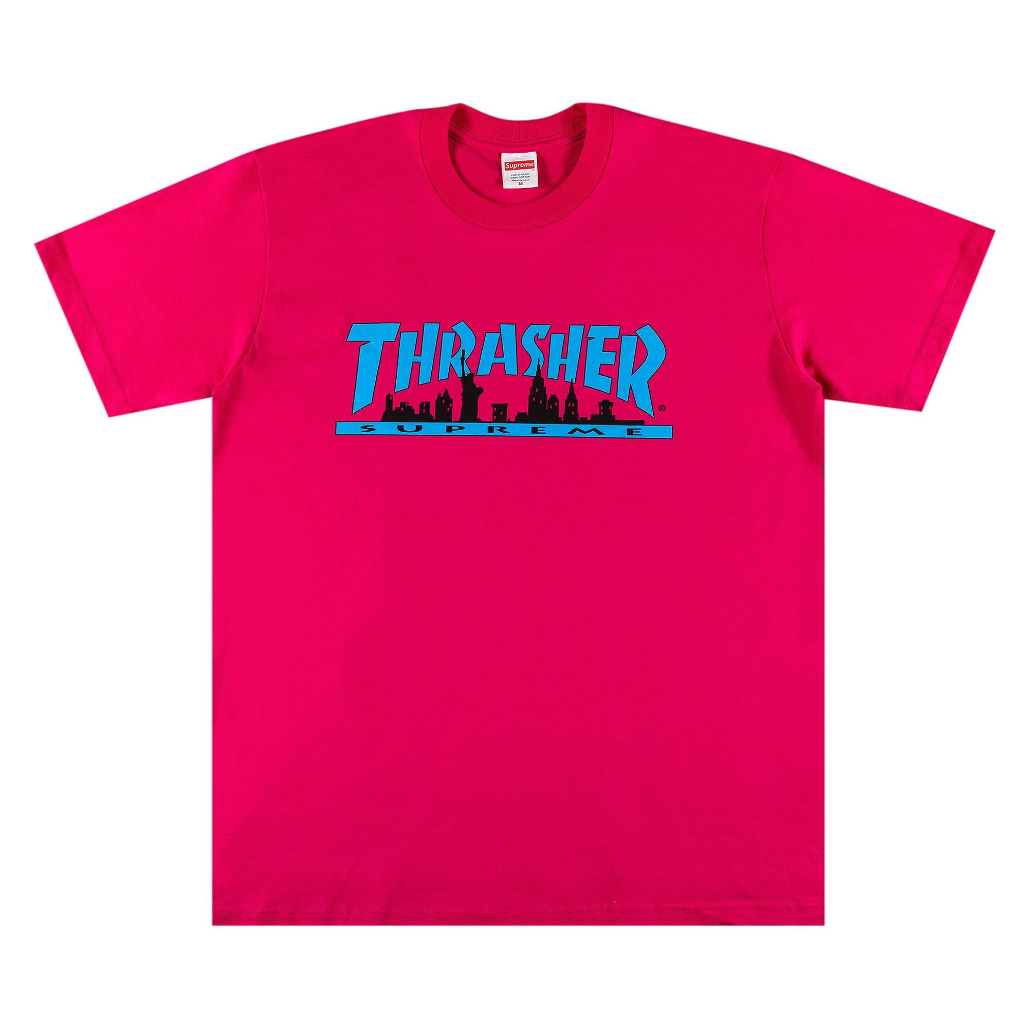 Supreme X Thrasher Skyline Tee 'pink' for Men | Lyst