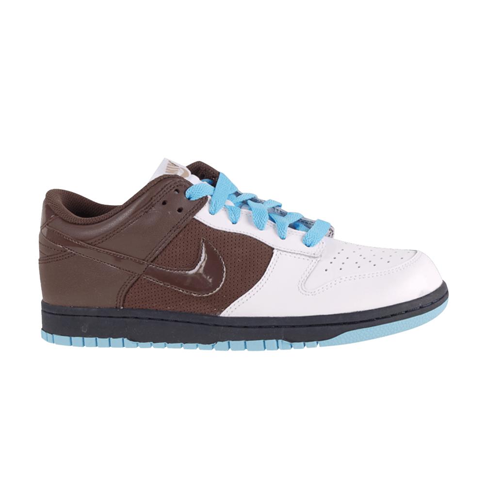 nike dunk low white and brown