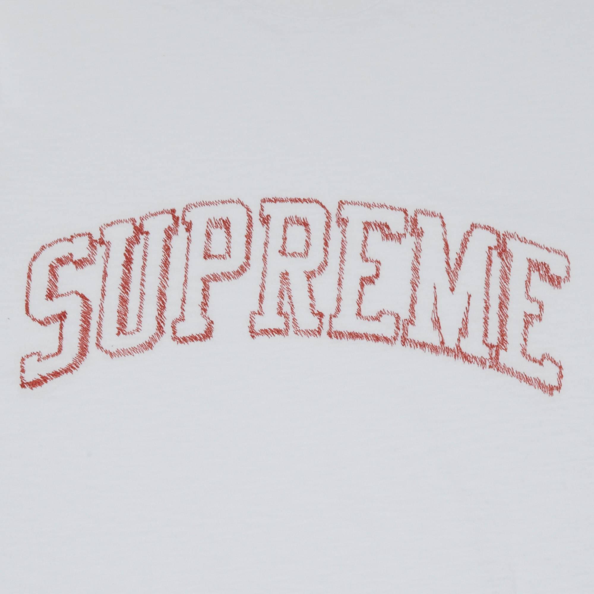 Supreme Sketch Embroidered Short-sleeve Top 'white' for Men | Lyst