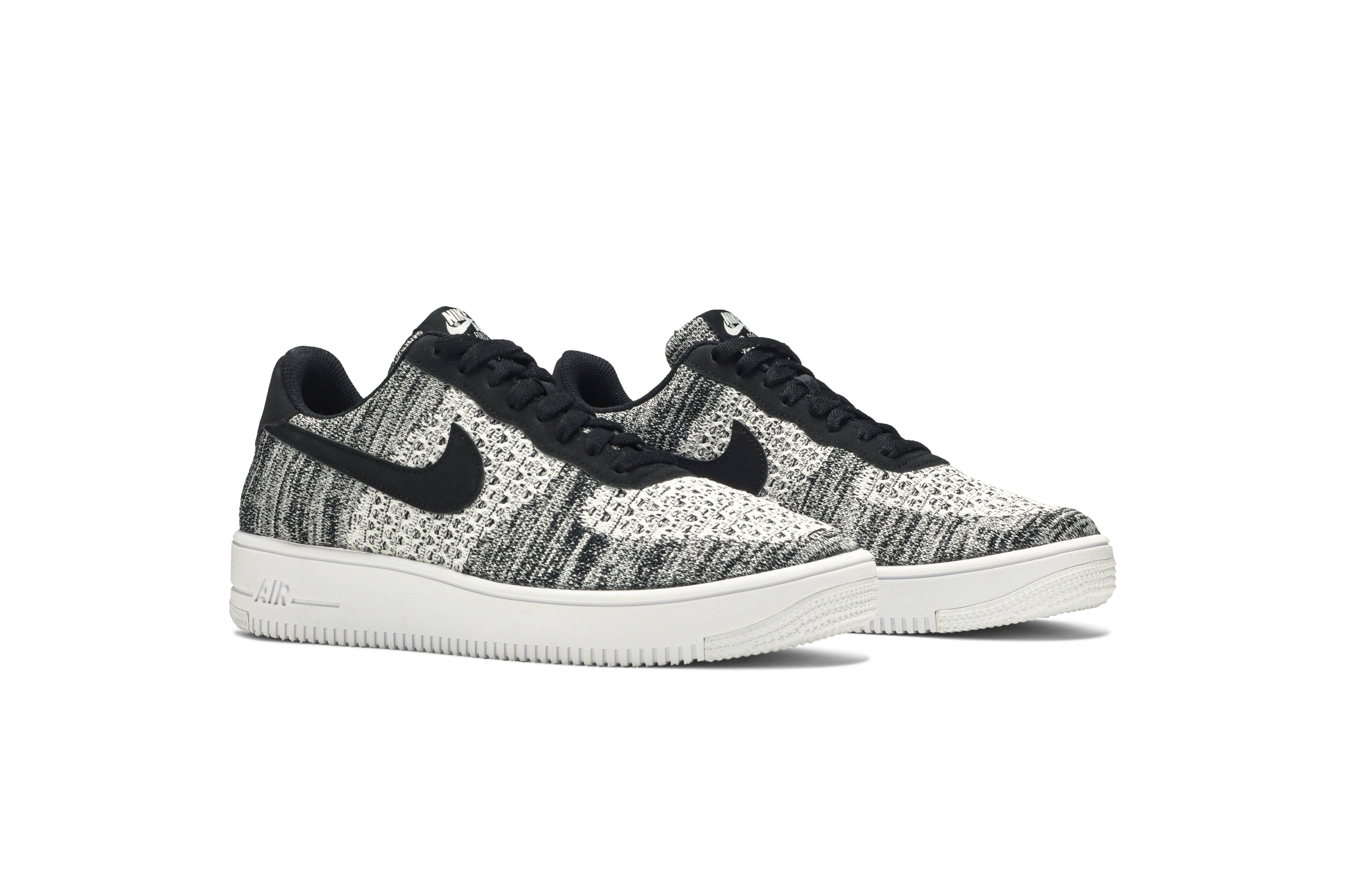 Nike Rubber Air Force 1 Flyknit 2.0 Trainers in Black/White (Black) for Men  - Save 69% - Lyst
