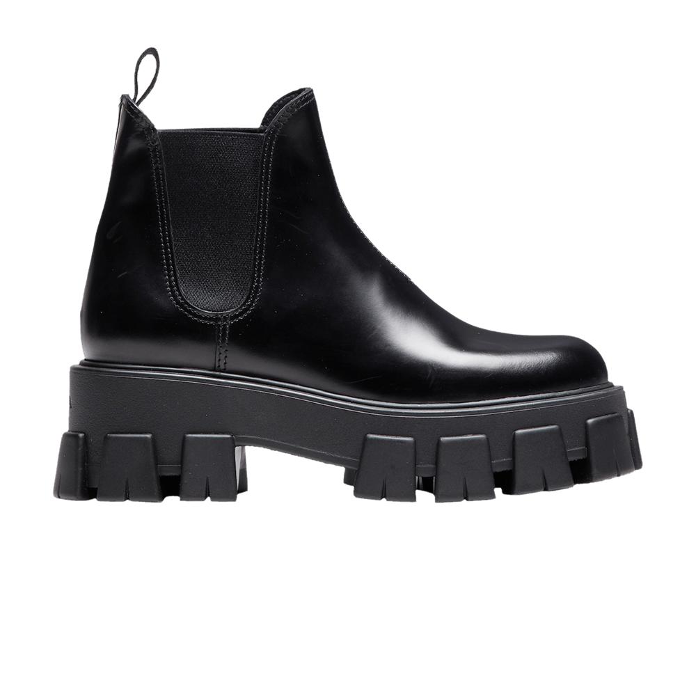 Prada Monolith Chelsea Boot 'black' | Lyst