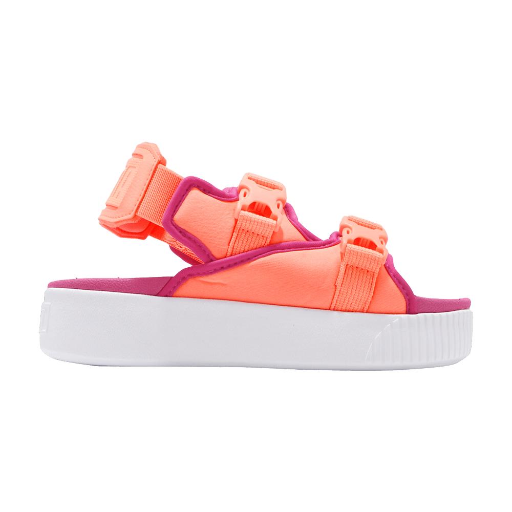 PUMA Platform Slide Ylm 19 'orange' in Pink | Lyst