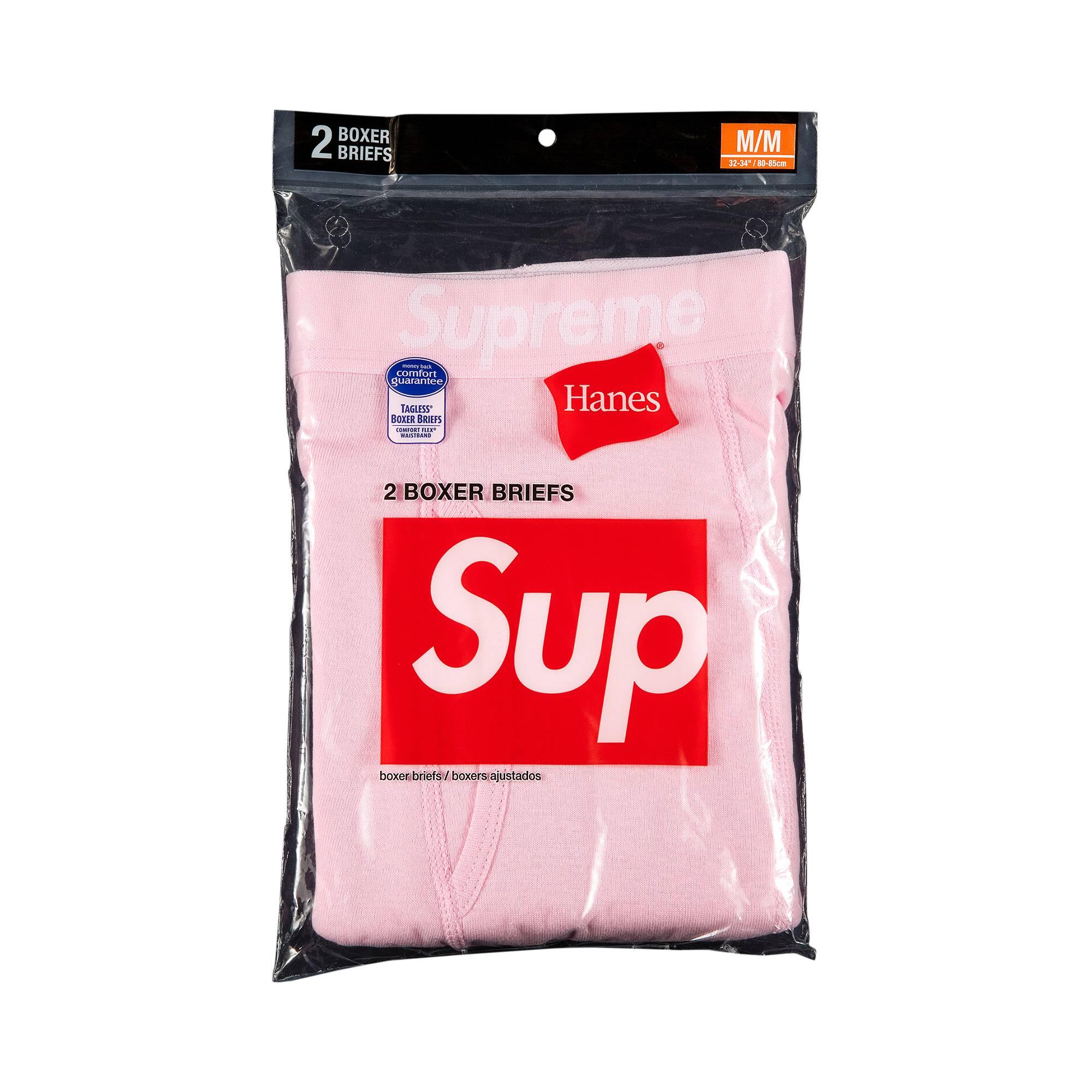Supreme X Hanes Boxer Briefs (2 Pack) 'pink' in Red for Men Lyst