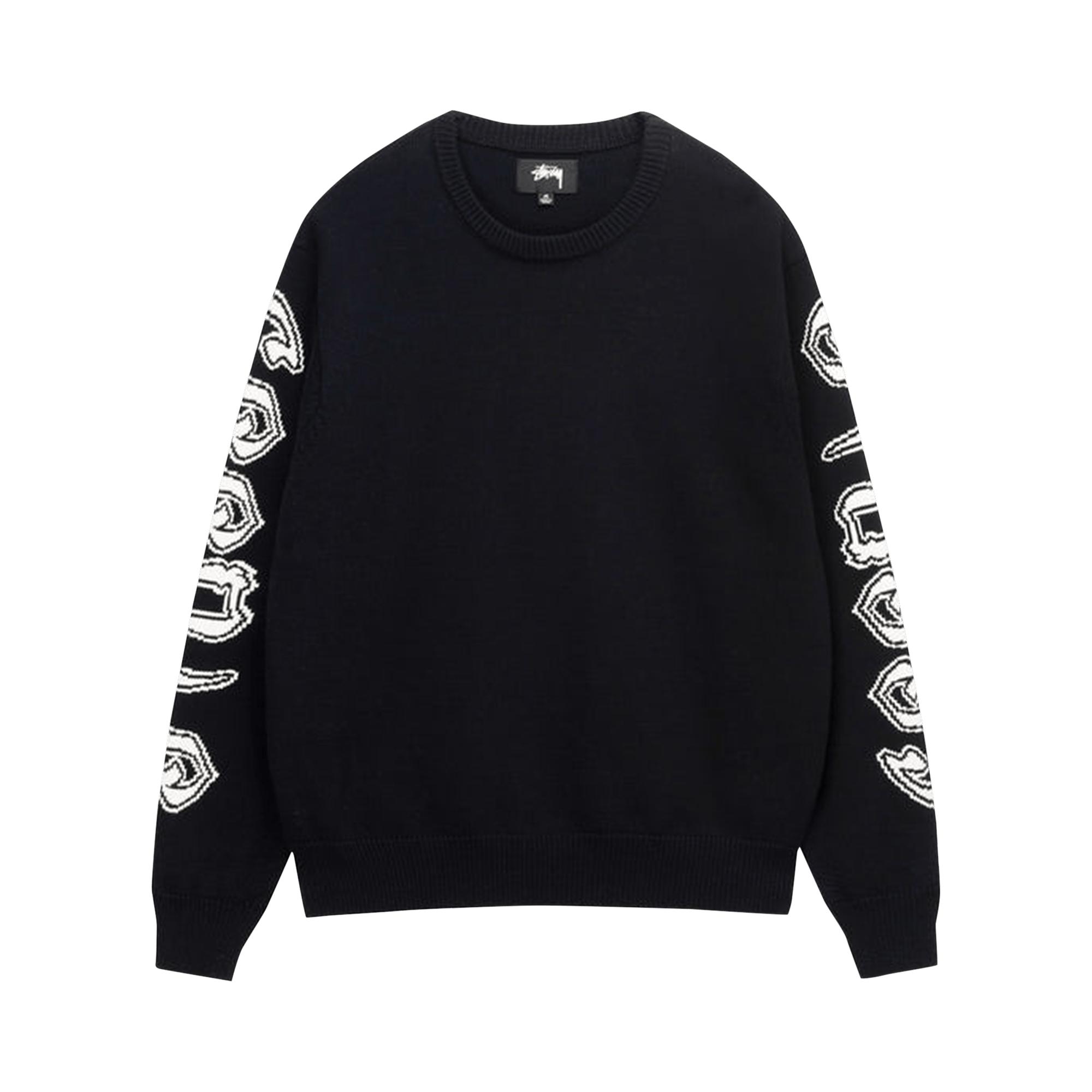 Stussy Sleeve Logo Sweater 'black' for Men | Lyst