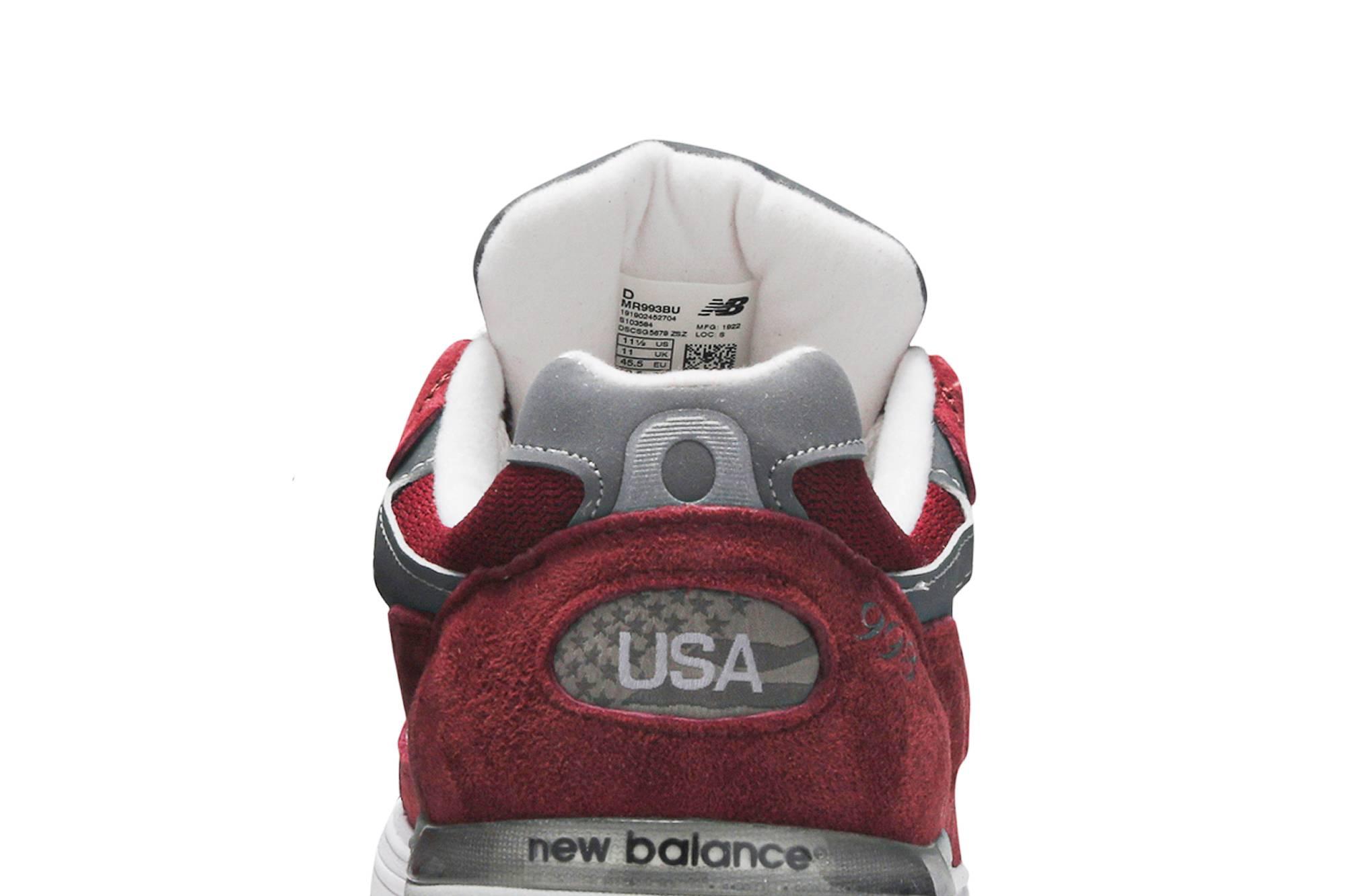 new balance 993 maroon