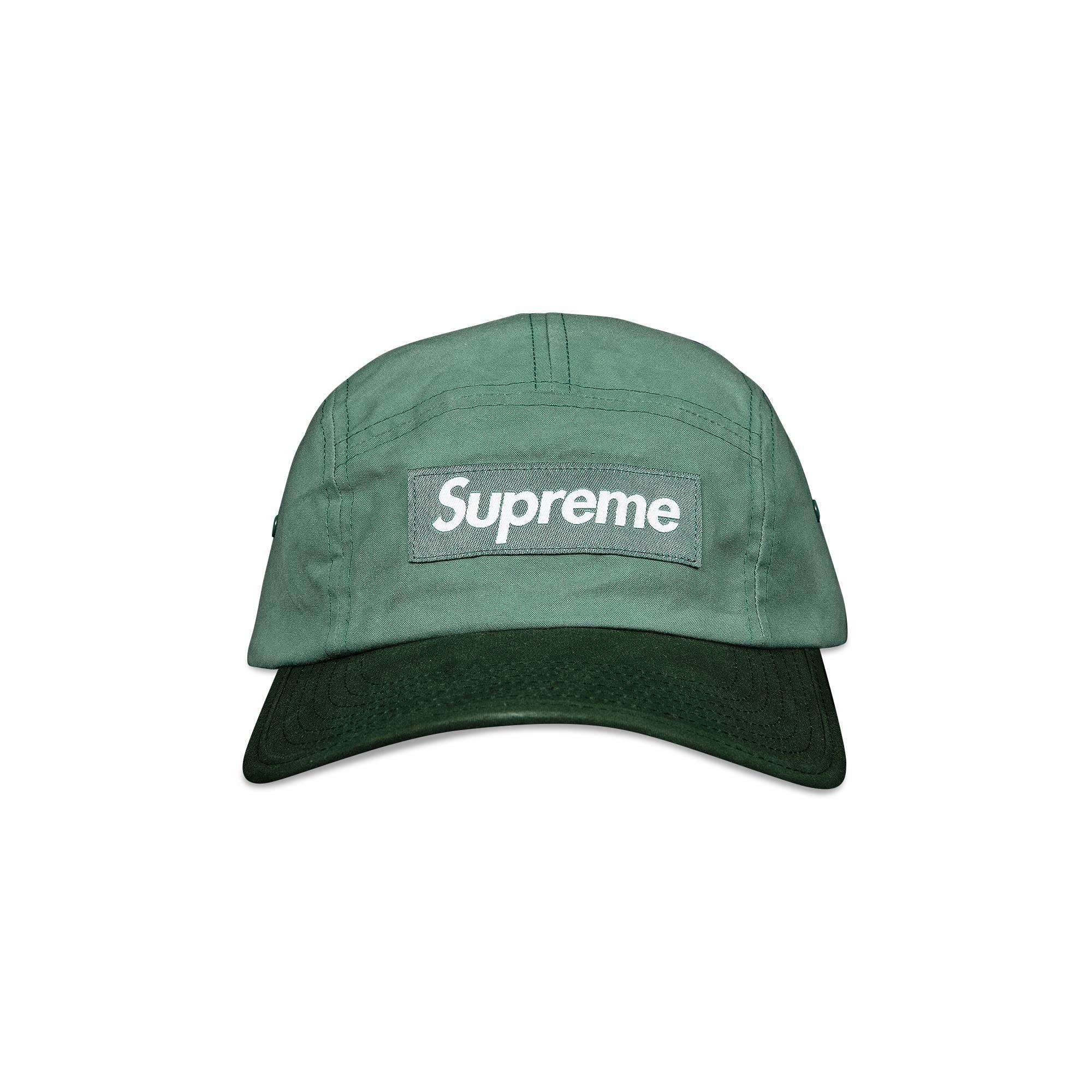 Supreme Waxed Cotton Camp Cap 'green' for Men | Lyst