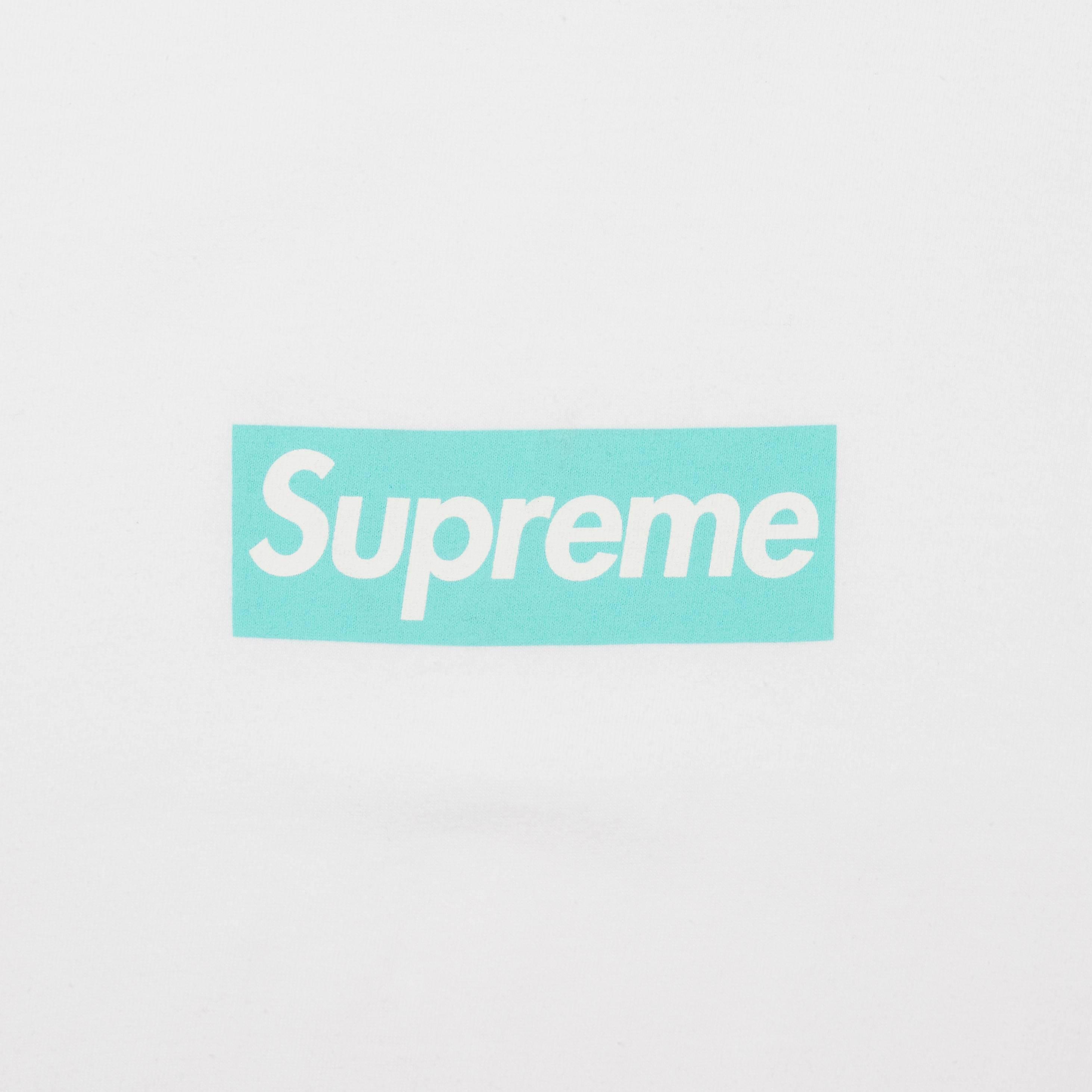 Supreme X Tiffany & Co. Box Logo Tee 'white' for Men | Lyst