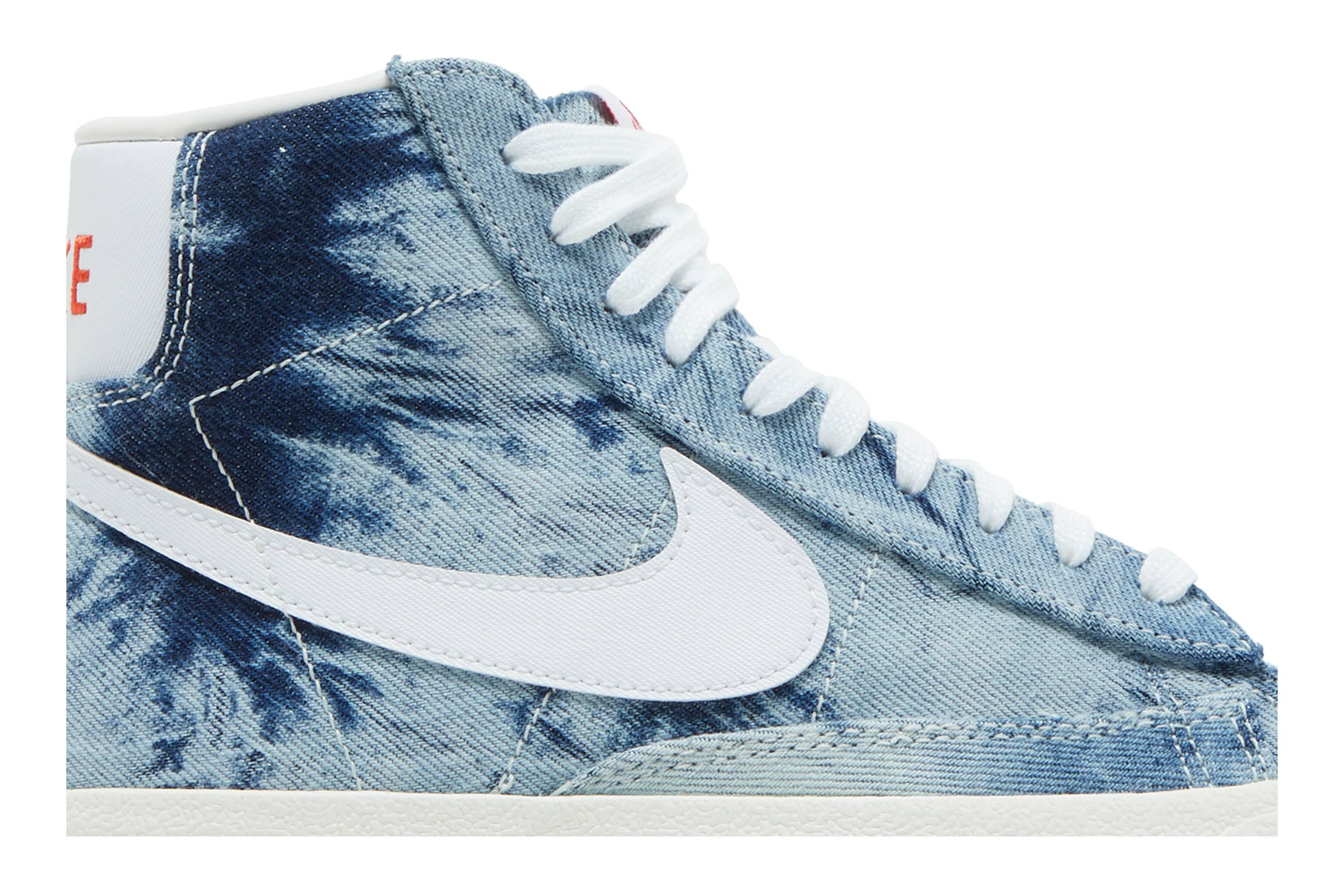 Nike Blazer Mid '77 'washed Denim' in Blue | Lyst