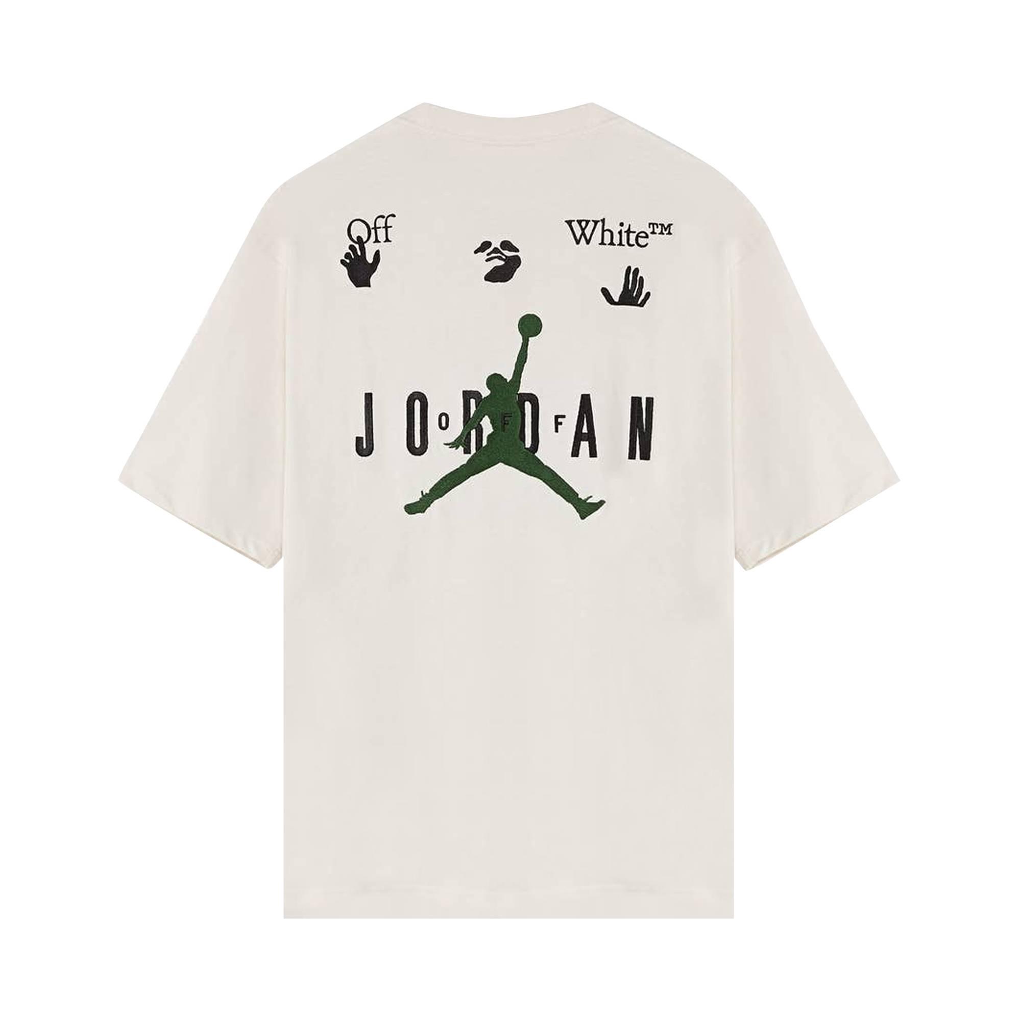 Nike X Off-white Mj T-shirt 'white/black/forest Green' for Men | Lyst