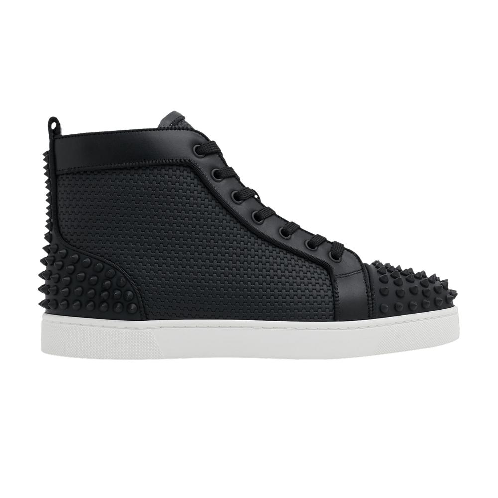 Christian Louboutin Louis Flat Calf Spikes High 'black Matte' for Men ...