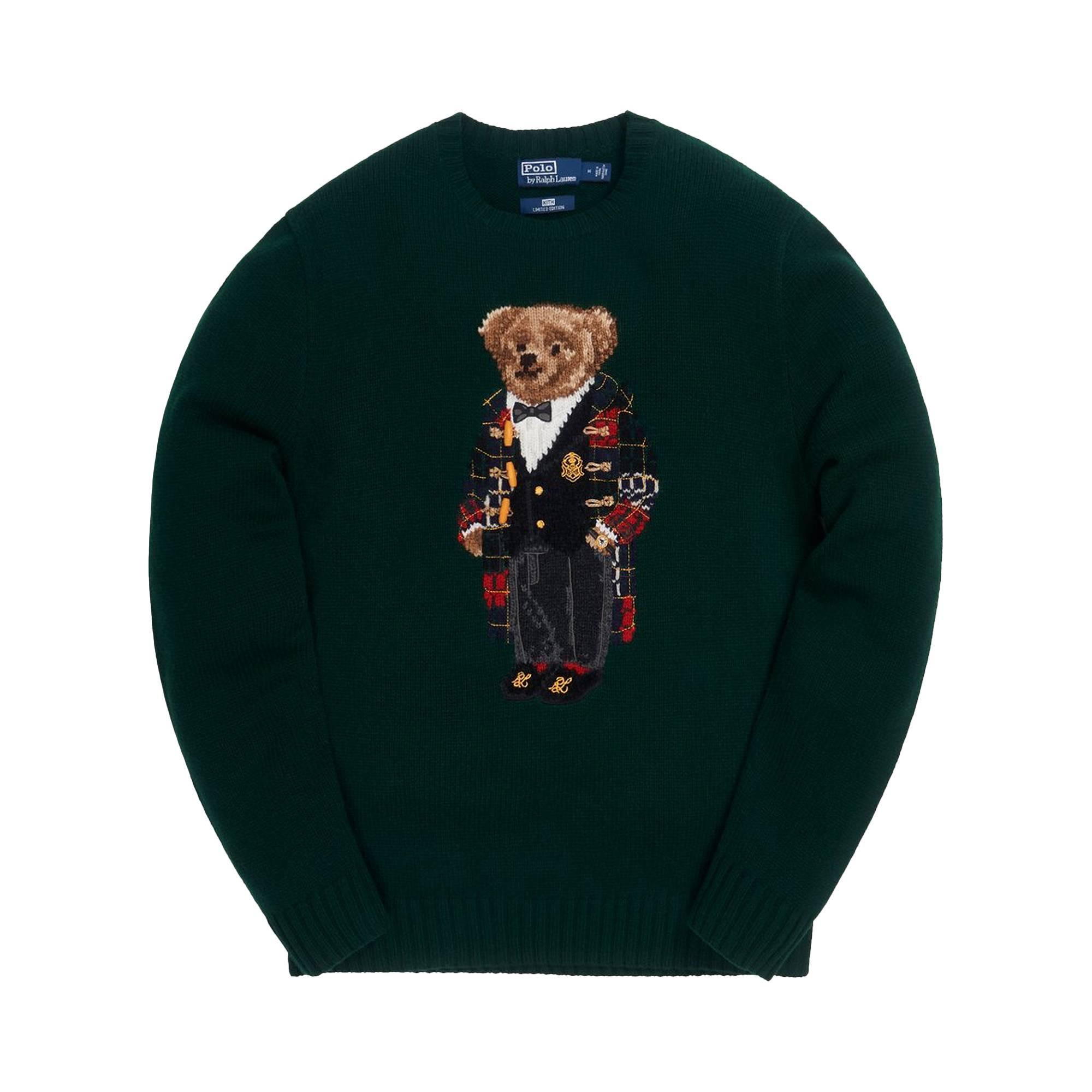 Kith X Polo Ralph Lauren Holiday Toggle Coat Bear Crewneck 'green' for Men  | Lyst