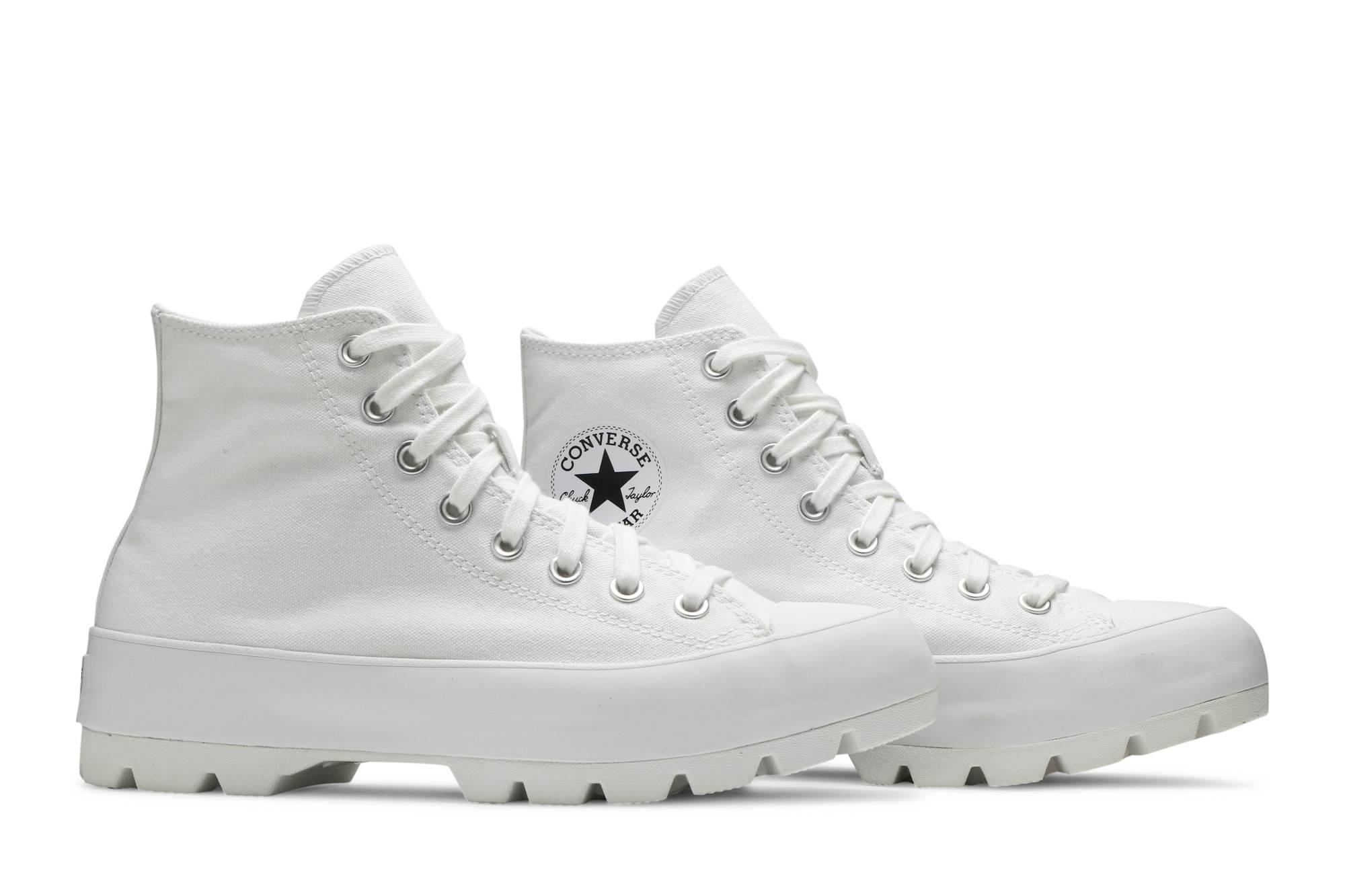 Converse Fleece Chuck Taylor All Star Lugged - Hi in White/Black (White ...
