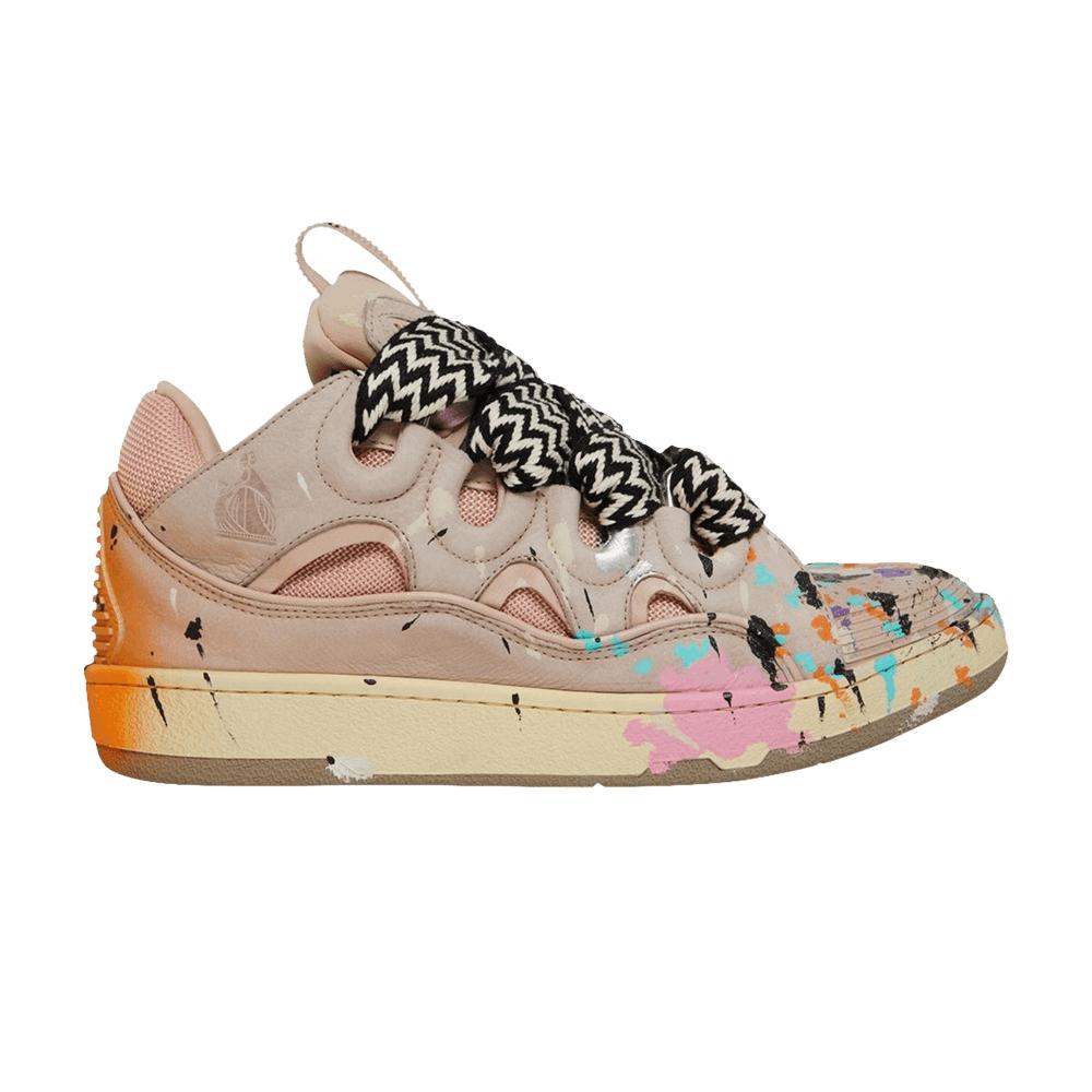 Lanvin Gallery Dept. X Curb Light Sneakers 'paint Drip - Pale Pink' for ...