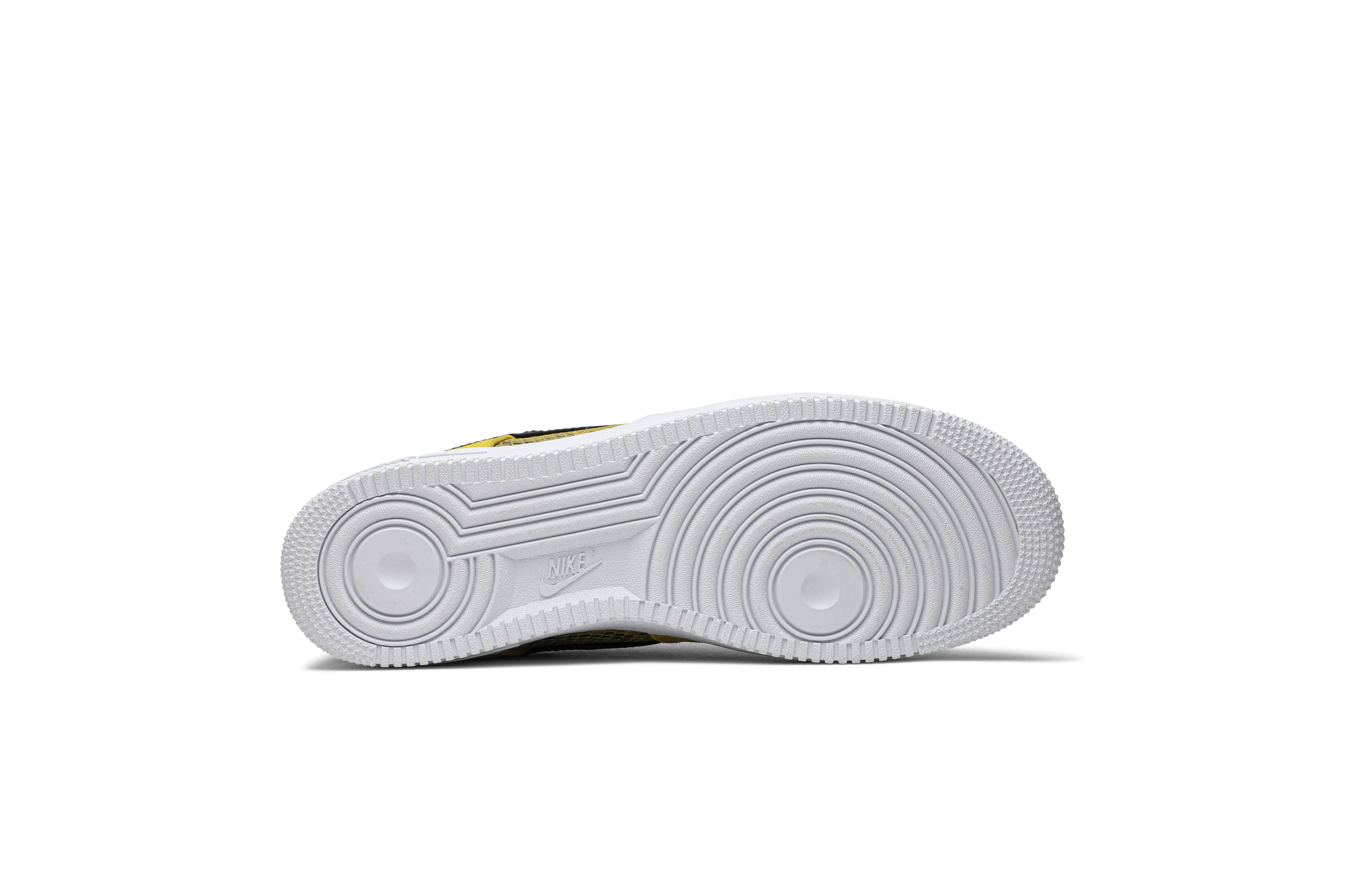 nike air force 1 yellow snakeskin