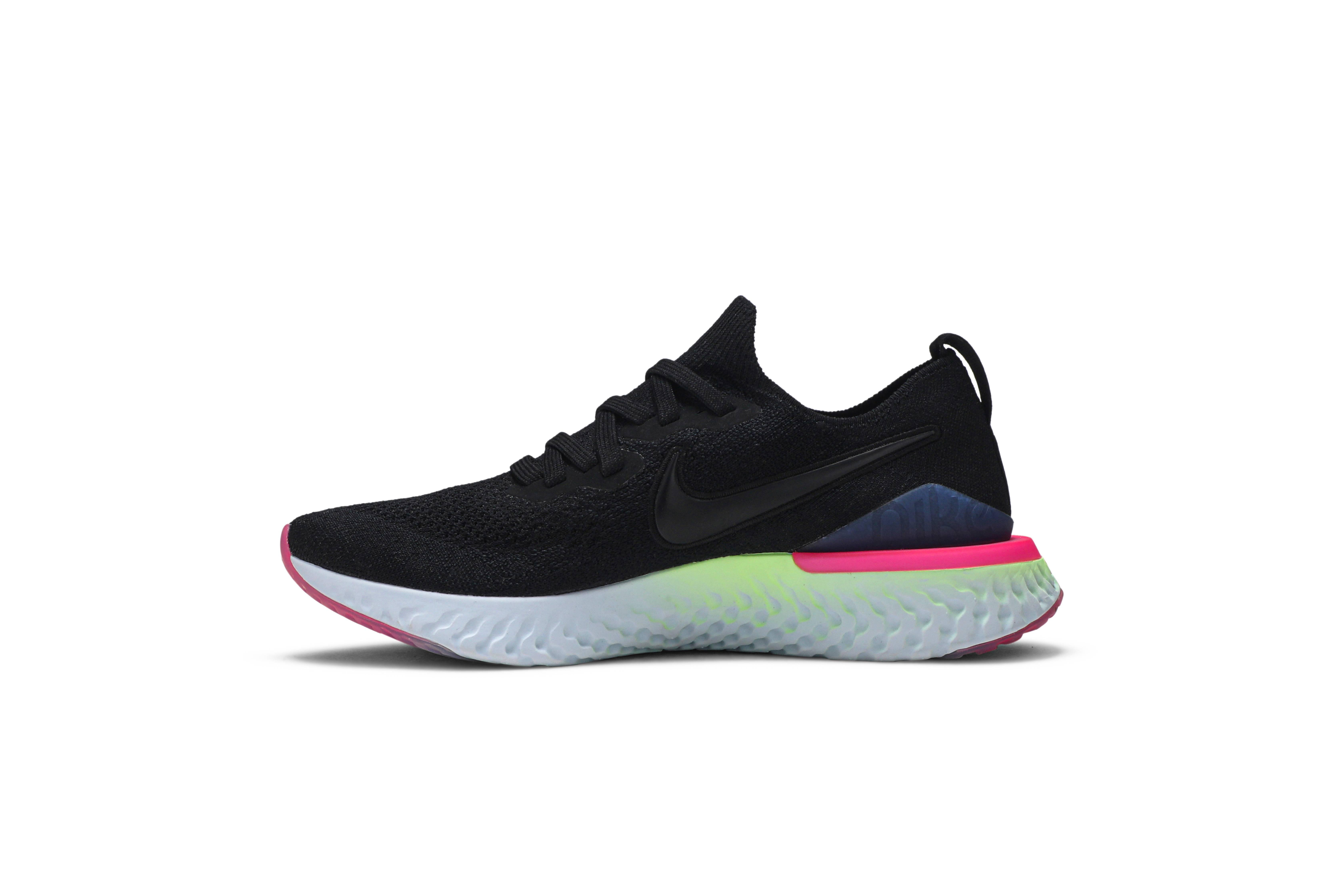 nike epic react flyknit men's black