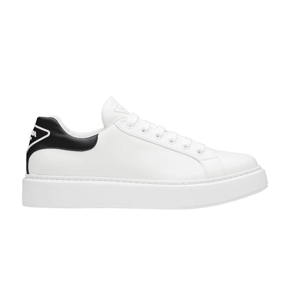 Prada Macro Leather 'white Black' for Men | Lyst