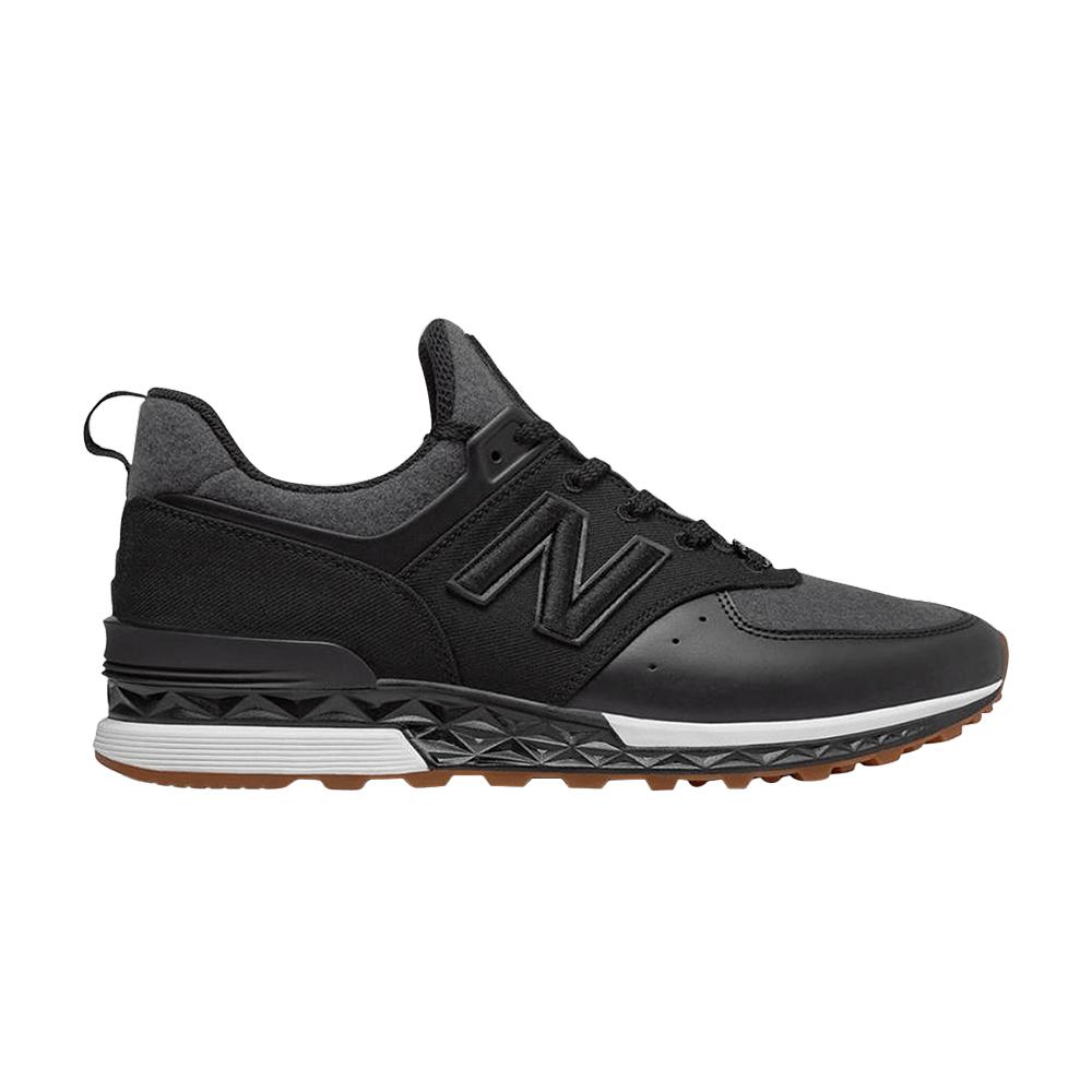 new balance 574 sport new era black grey